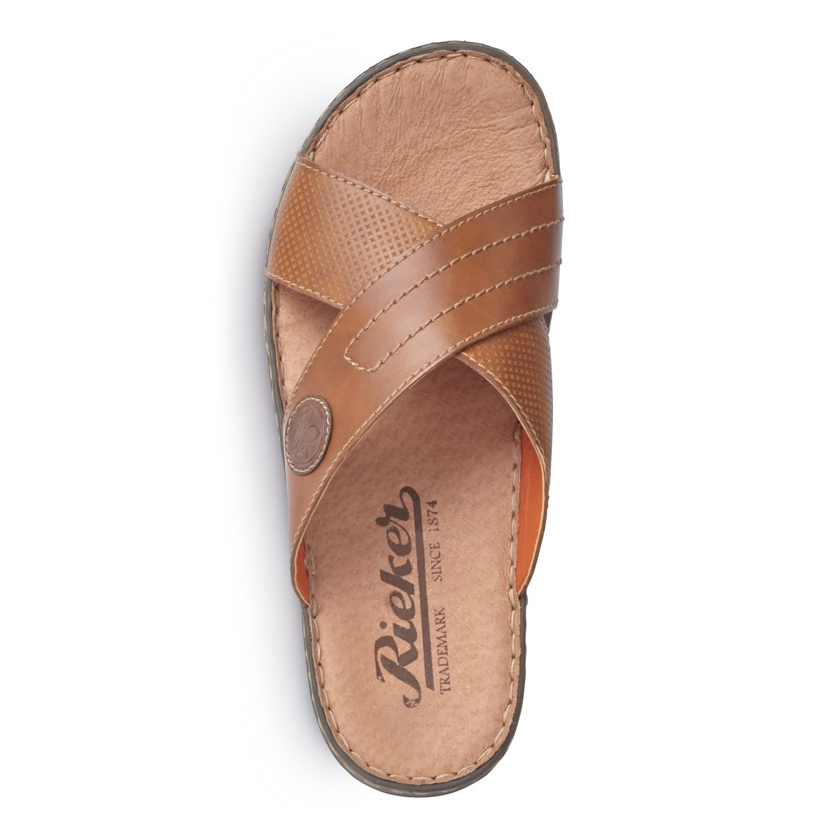 detail Pánske šľapky RIEKER 21075-25 BRAUN S0
