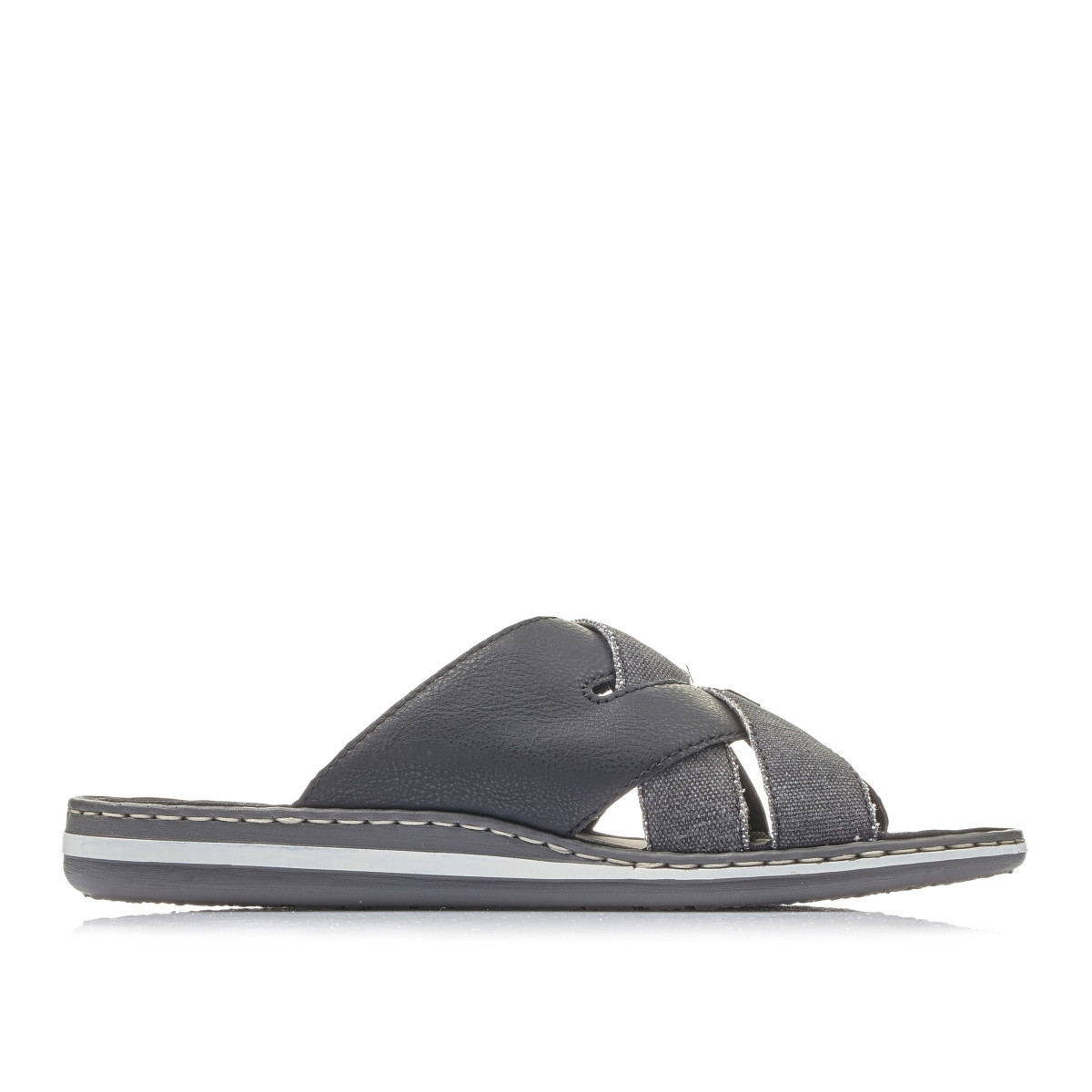 detail Pánské nazouváky RIEKER 21099-01 černá S1