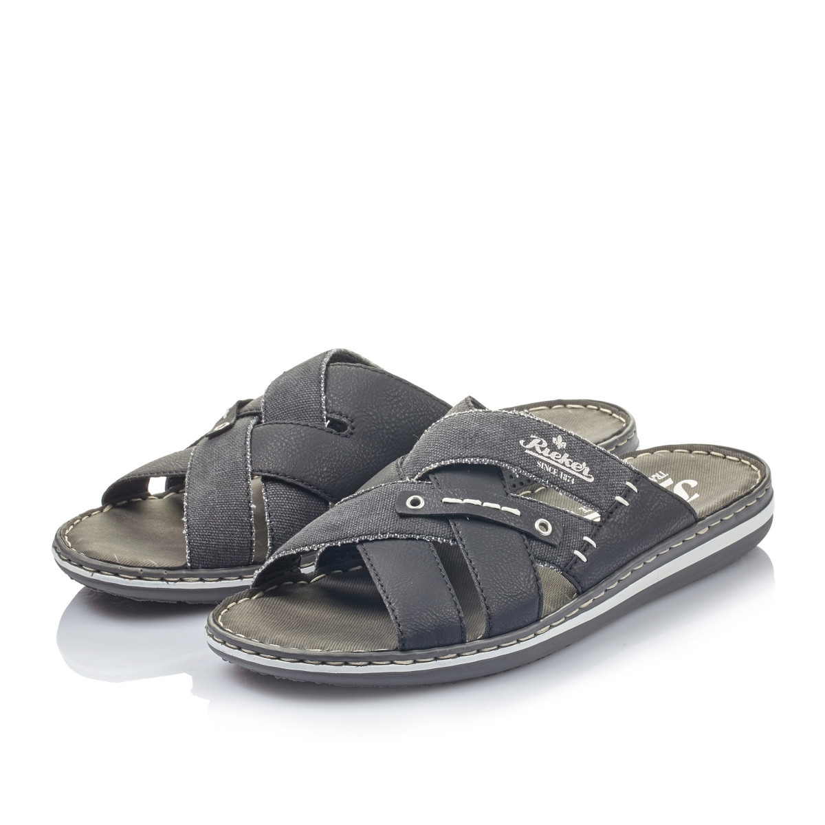 detail Pánské nazouváky RIEKER 21099-01 černá S1