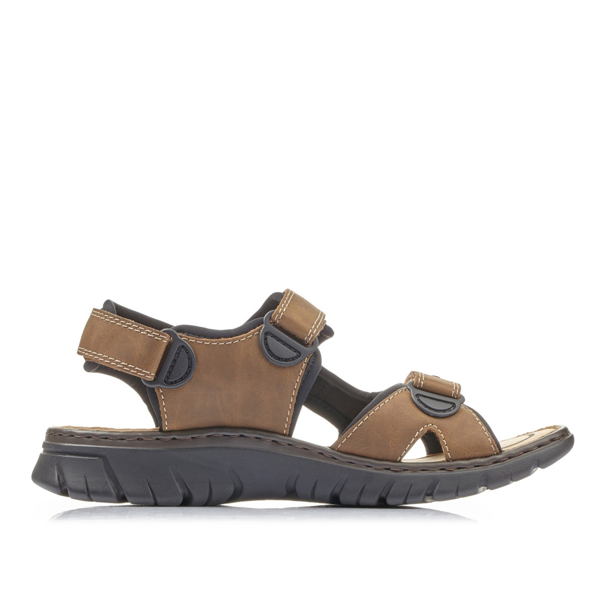 detail Pánské sandály RIEKER 26757-24 hnědá S1