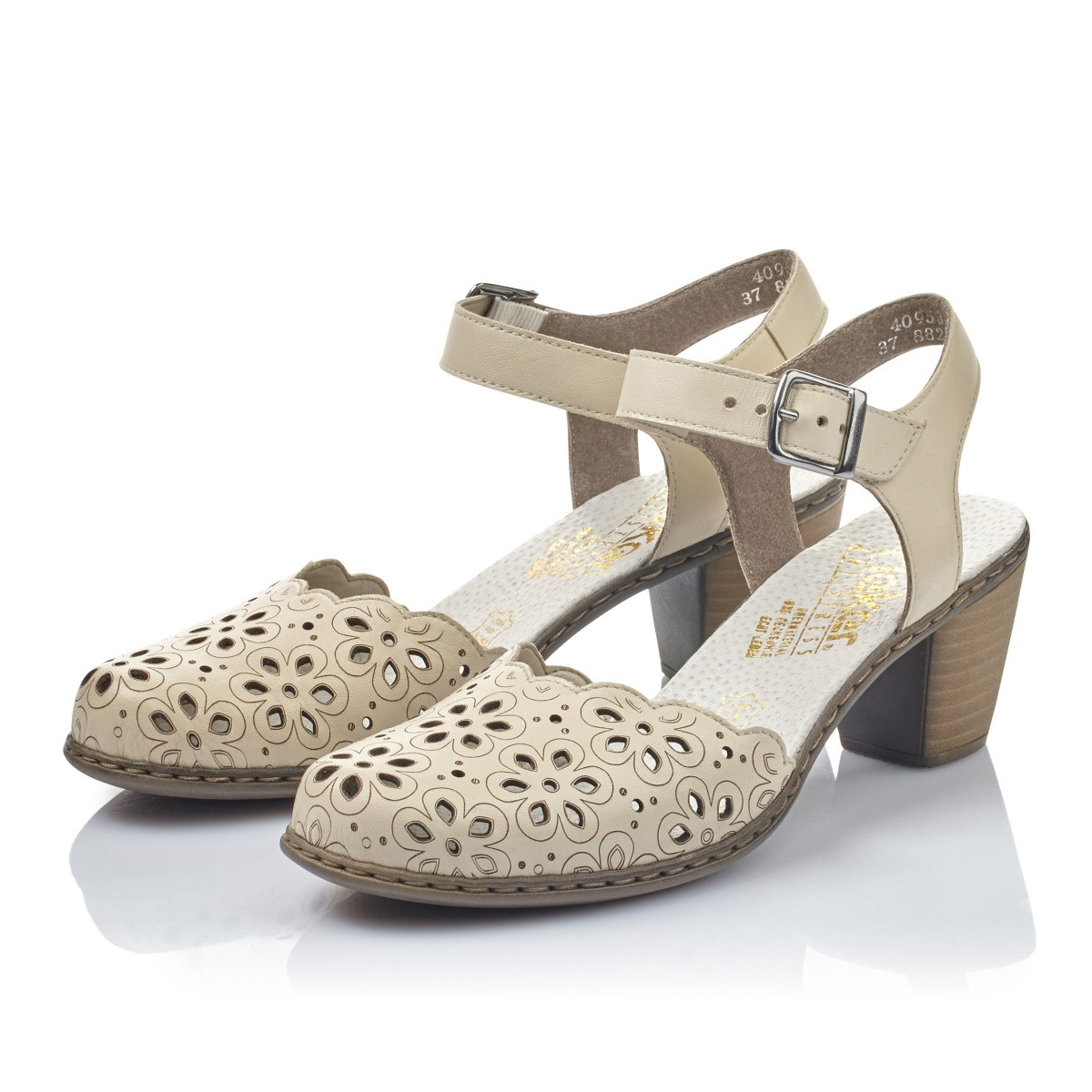 detail Dámské lodičky RIEKER 40953-80 WEISS S0