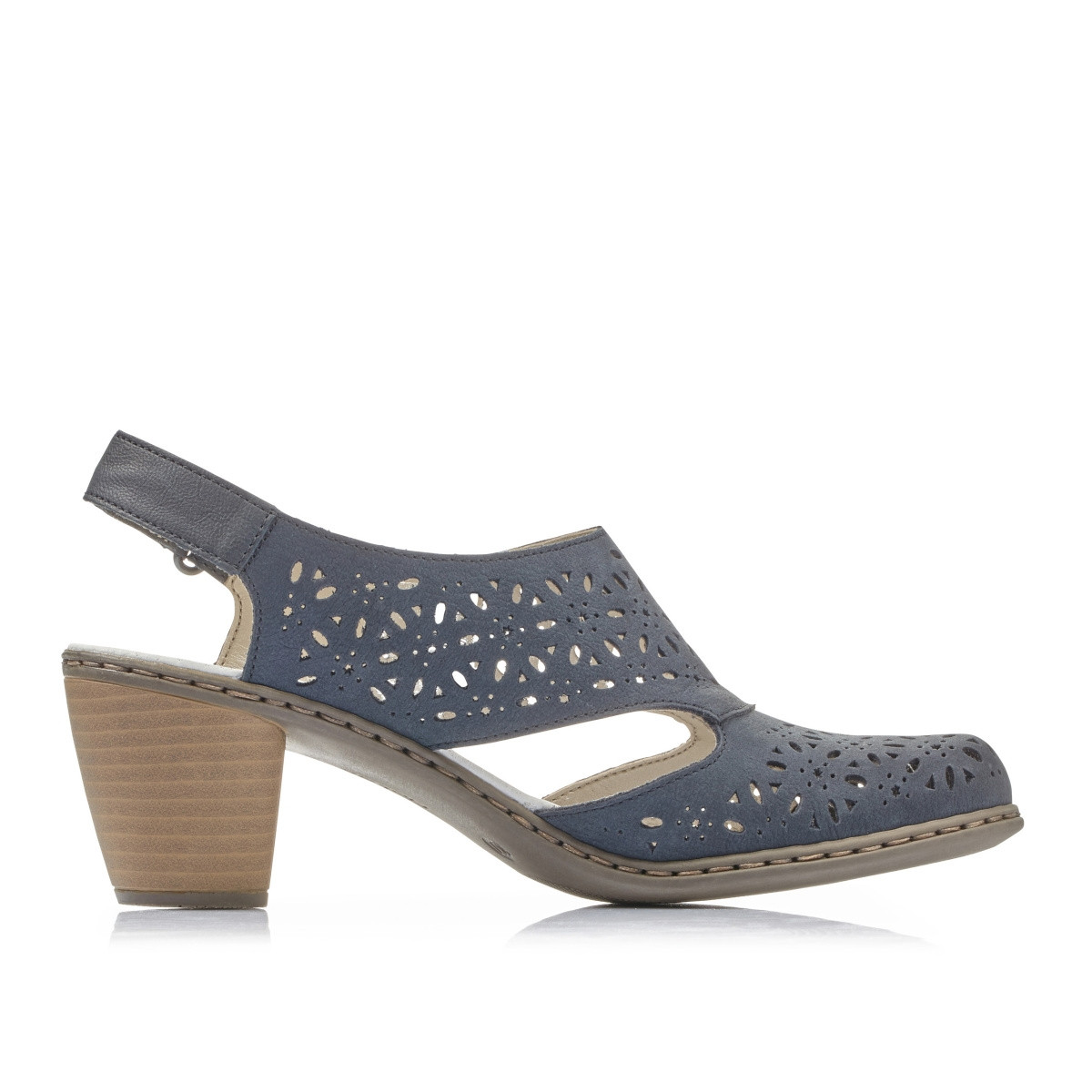 detail Dámské lodičky RIEKER 40977-14 BLAU S0