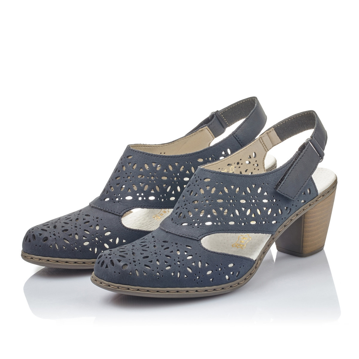 detail Dámské lodičky RIEKER 40977-14 BLAU S0