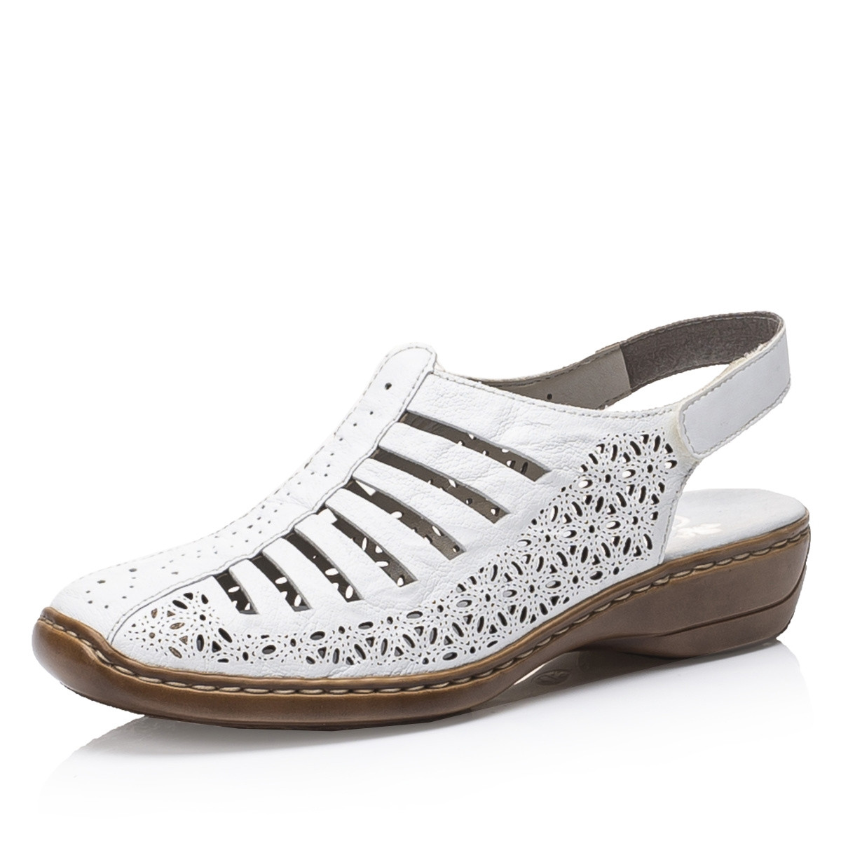 detail Dámské sandály RIEKER RIE-1027310-S1 bílá