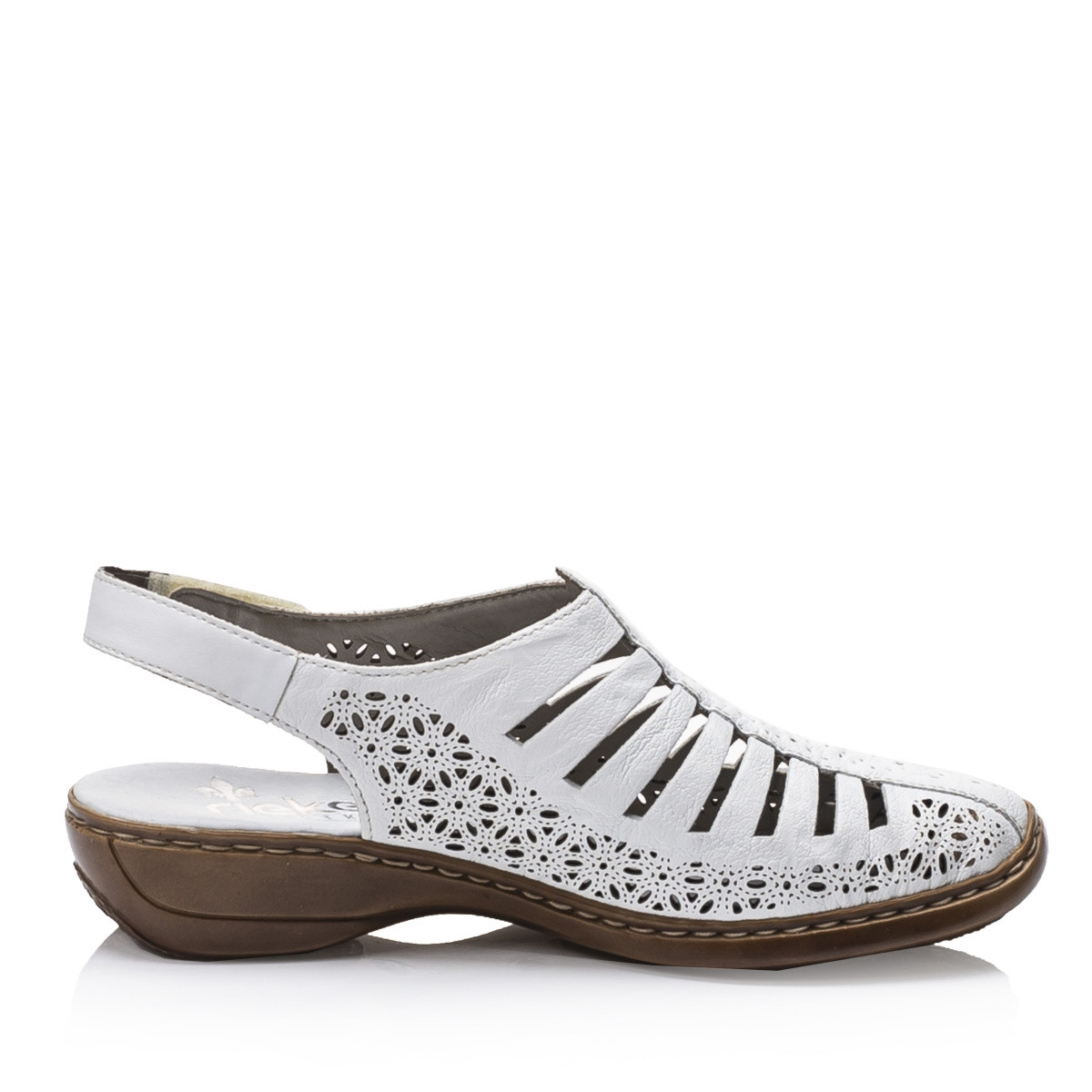 detail Dámské sandály RIEKER RIE-1027310-S1 bílá