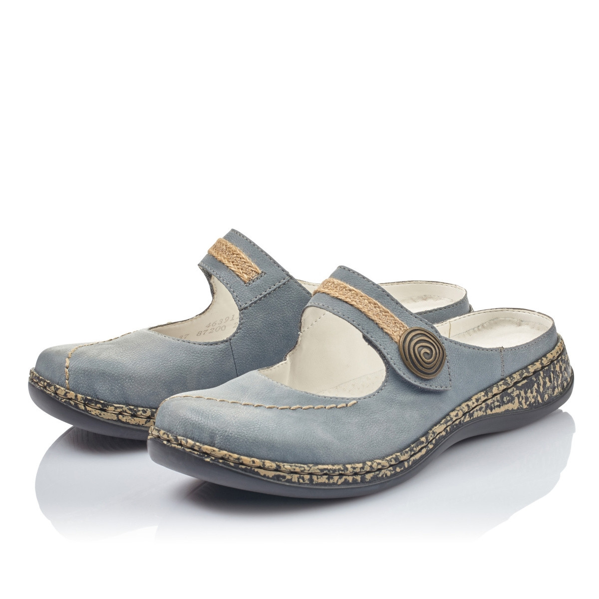 detail Dámské nazouváky RIEKER RIE-1027312-S1 modrá