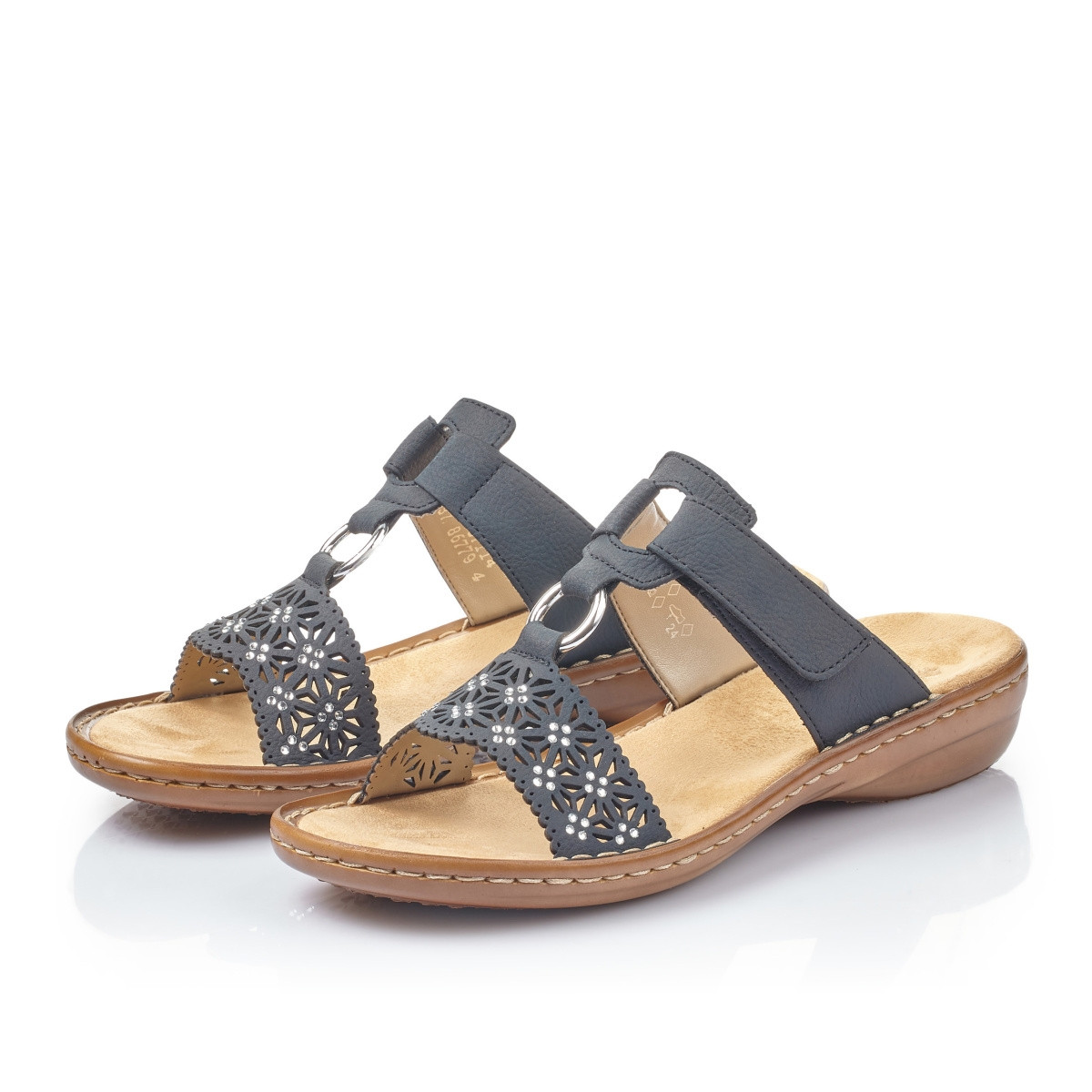 detail Dámské nazouváky RIEKER RIE-1027330-S2 modrá