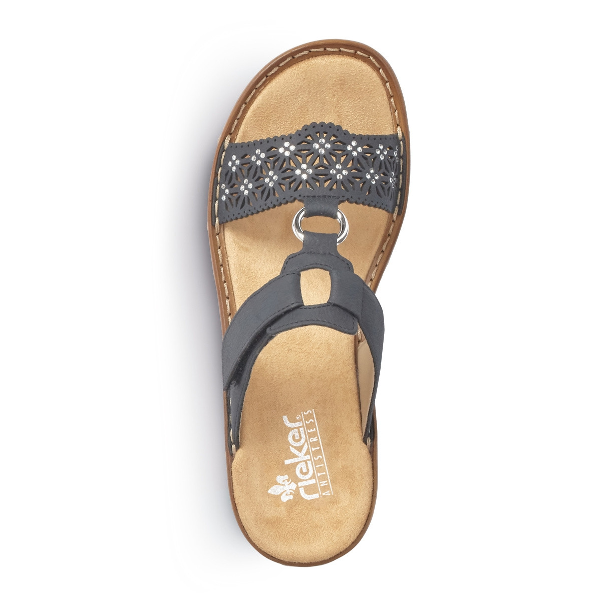 detail Dámské nazouváky RIEKER RIE-1027330-S2 modrá