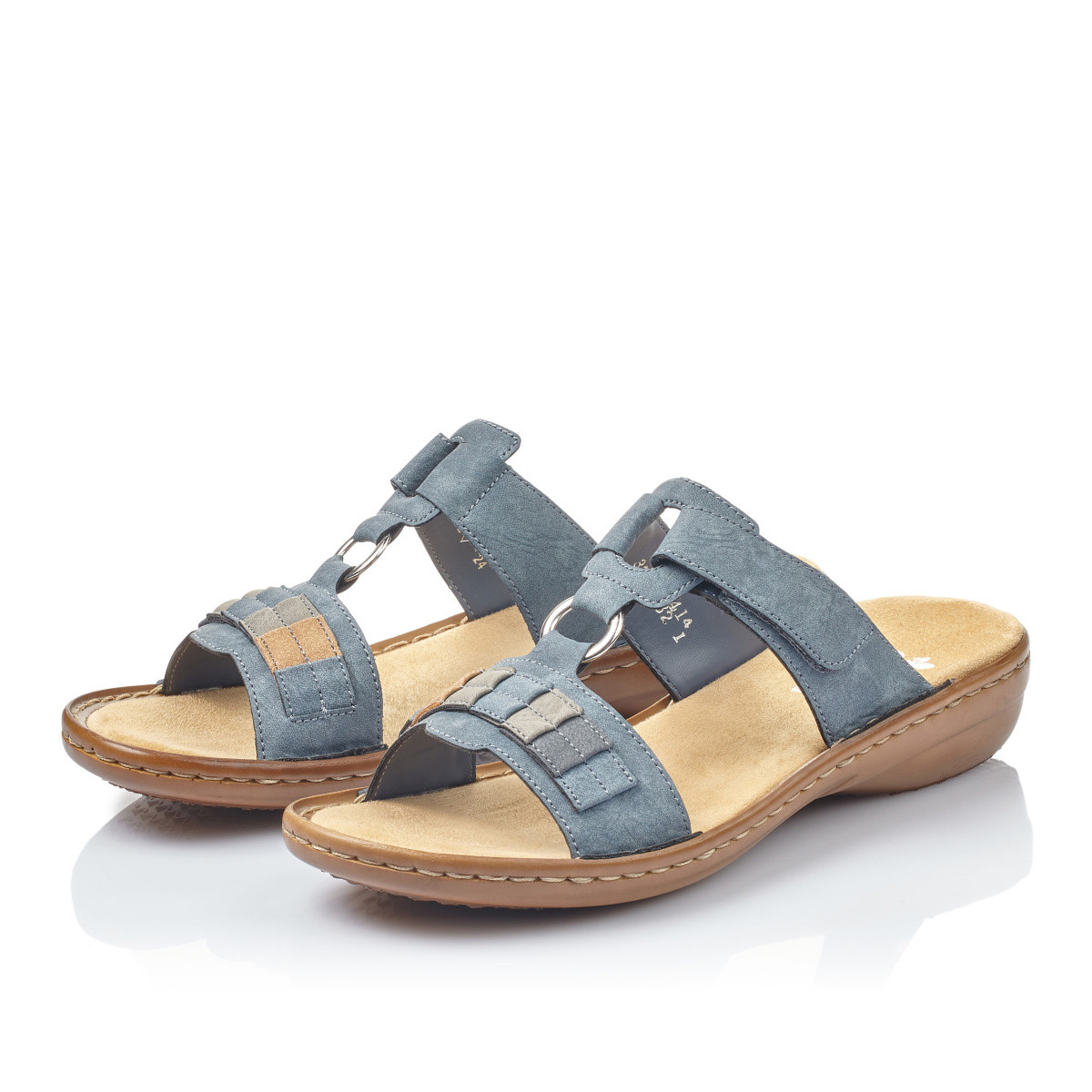 detail Dámské nazouváky RIEKER 60884-14 BLAU S0