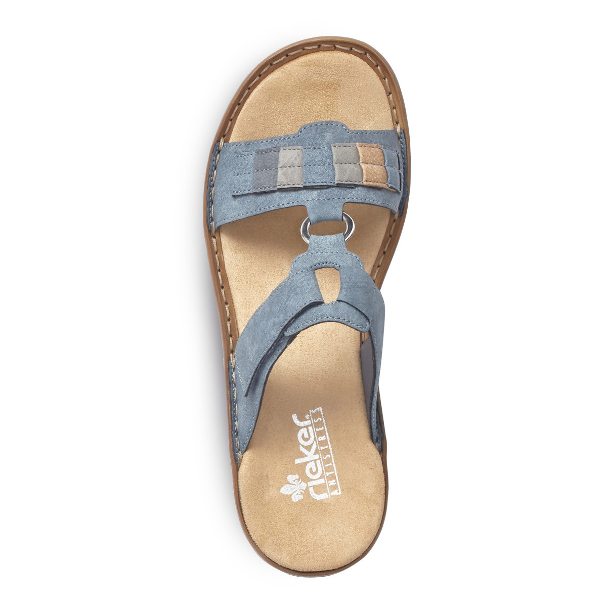 detail Dámské nazouváky RIEKER 60884-14 BLAU S0