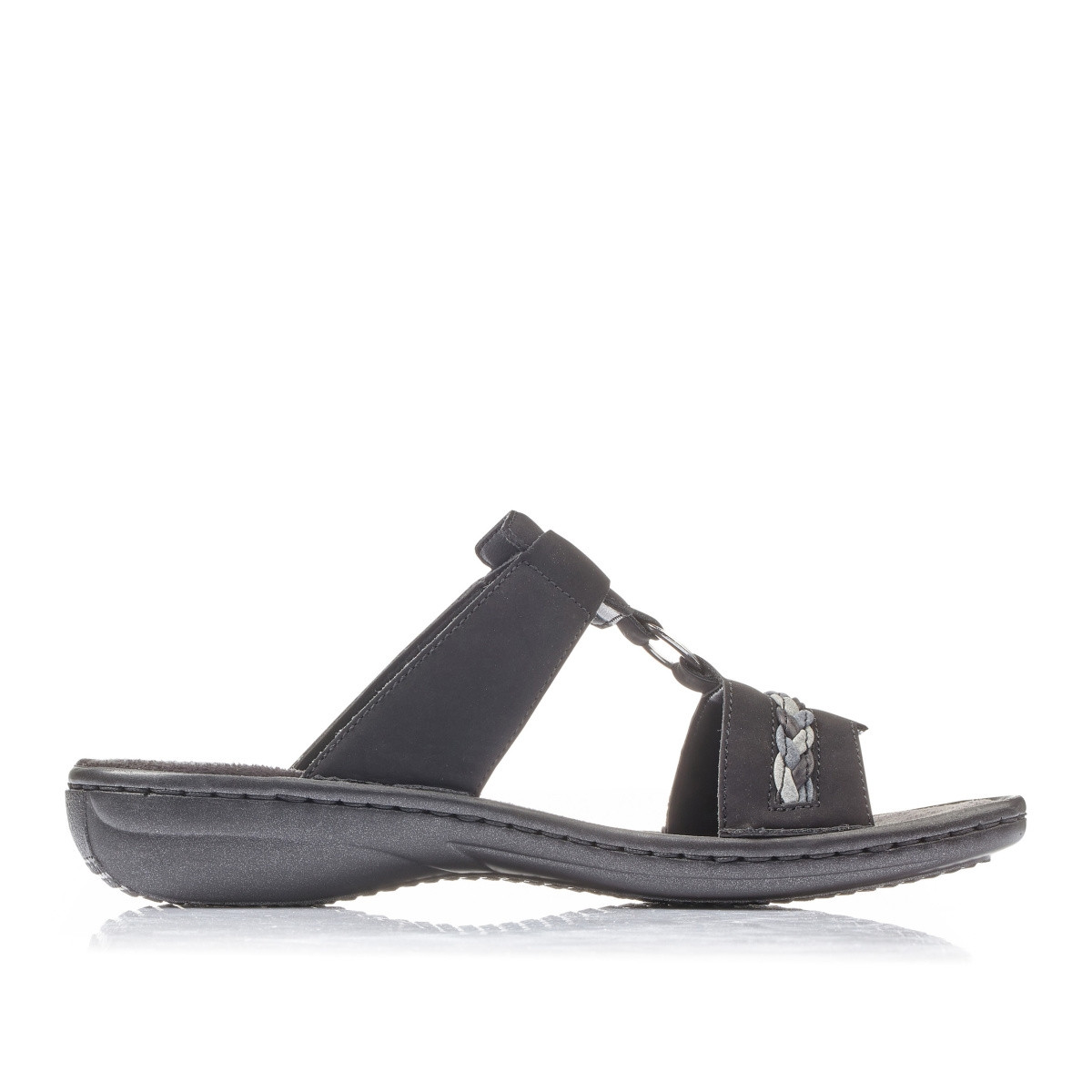 detail Dámské nazouváky RIEKER RIE-1027333-S1 černá