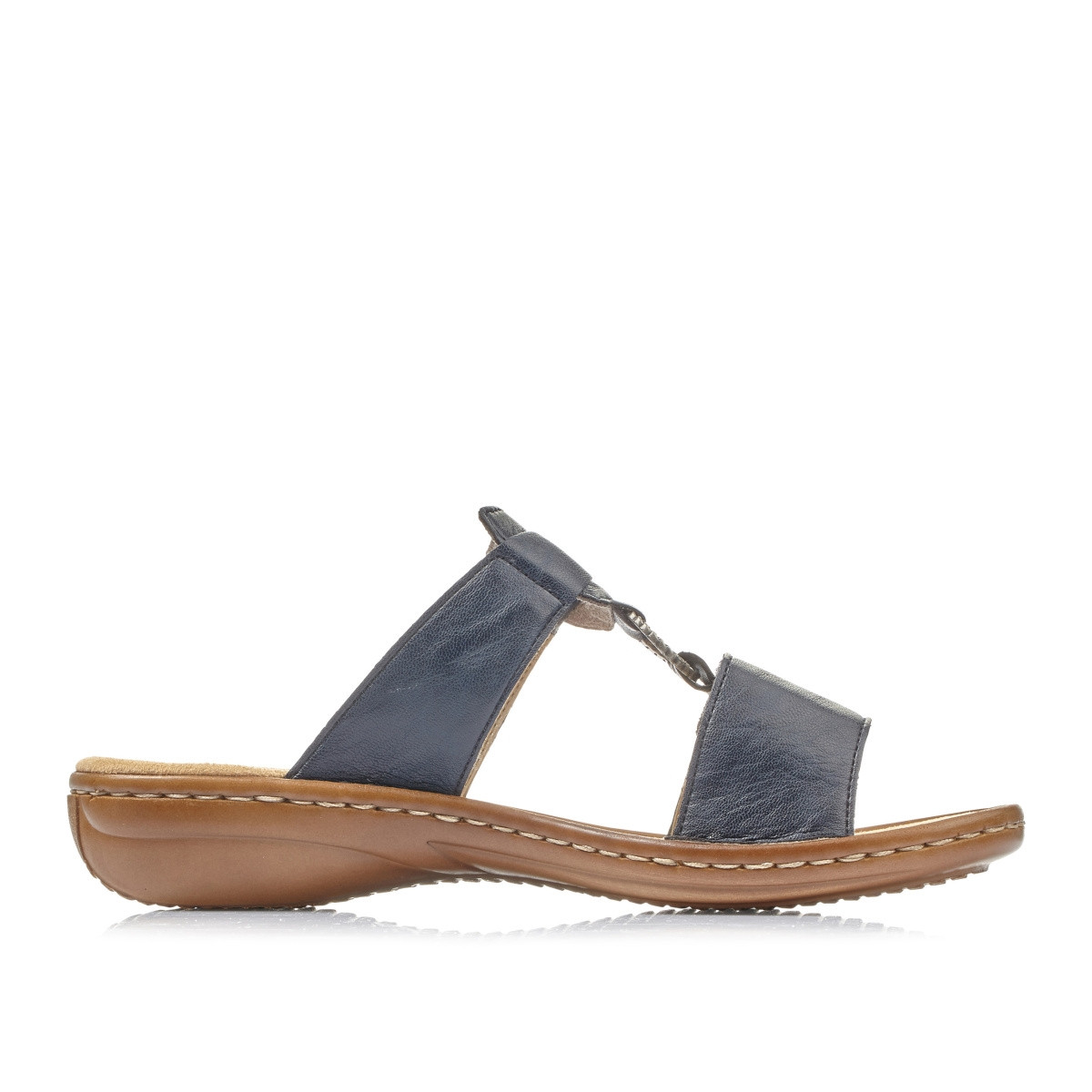 detail Dámské nazouváky RIEKER 60892-14 BLAU S0