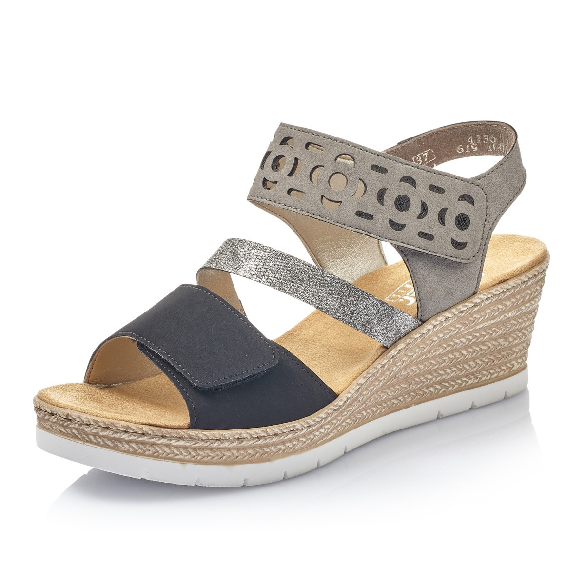 detail Dámské sandály RIEKER RIE-1027344-S1 černá