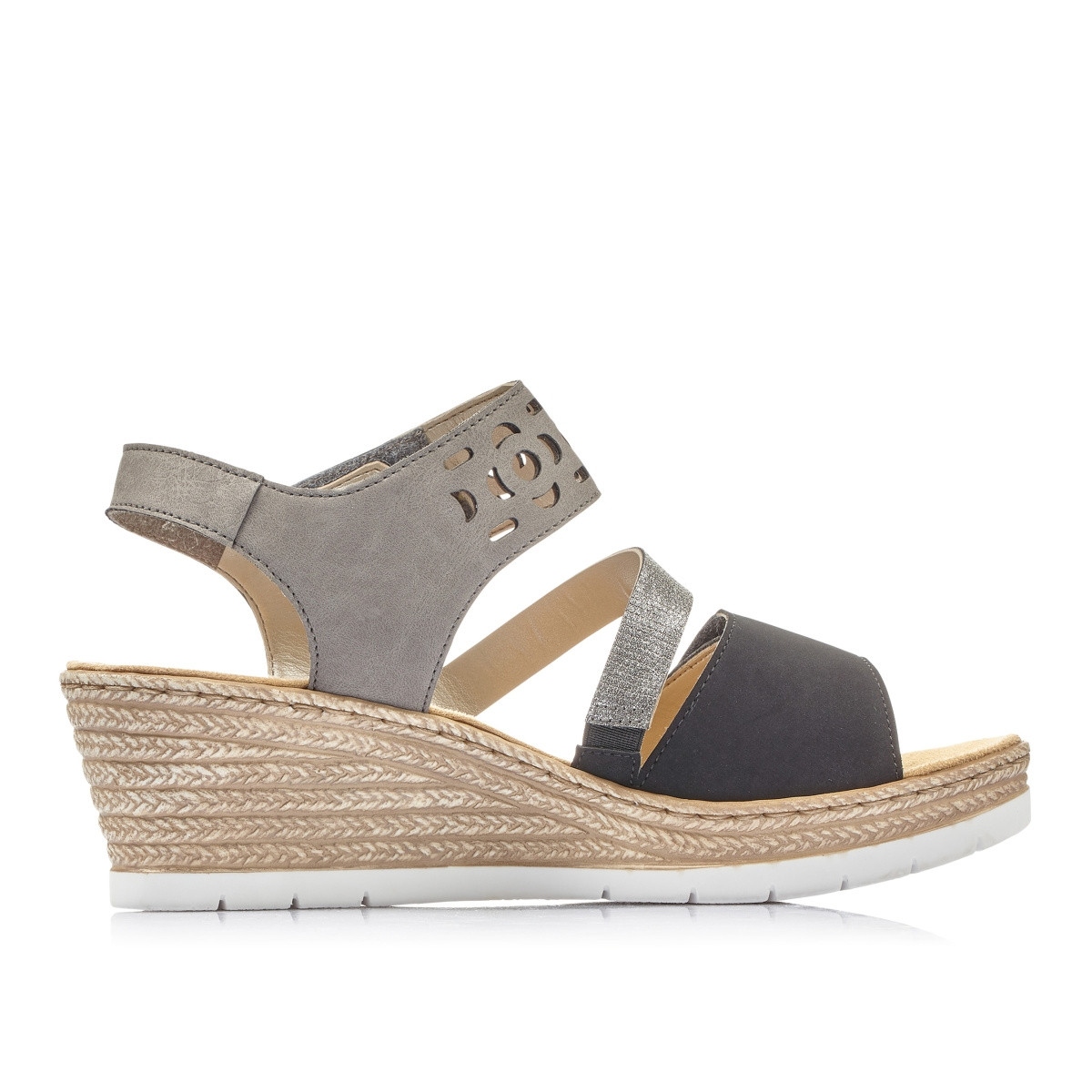 detail Dámské sandály RIEKER RIE-1027344-S1 černá