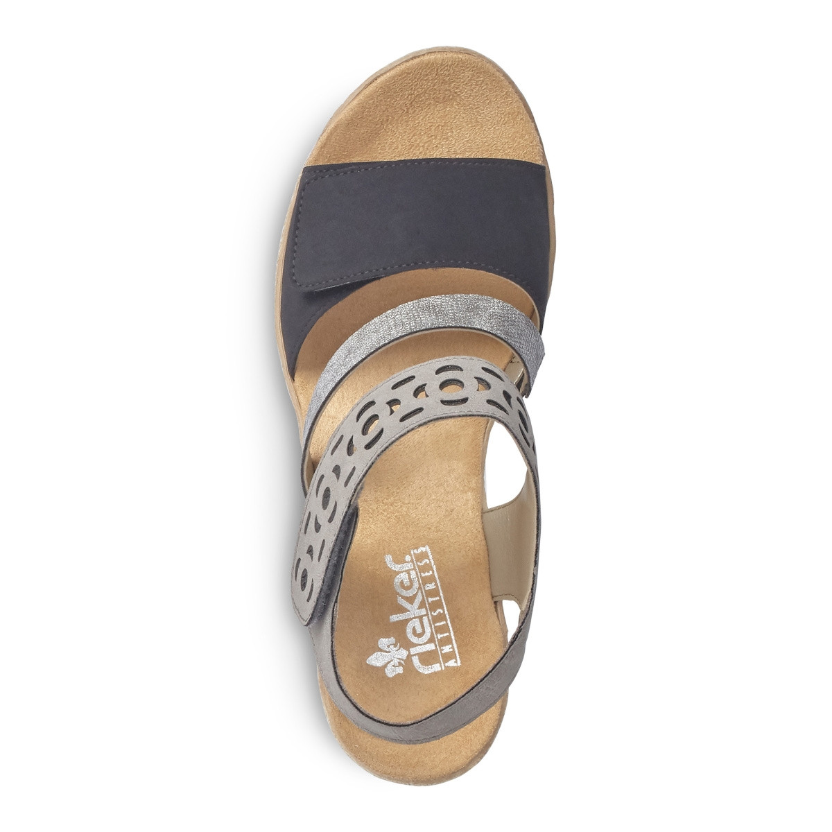 detail Dámské sandály RIEKER RIE-1027344-S1 černá