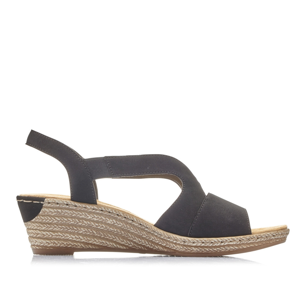 detail Dámské sandály RIEKER RIE-1027356-S1 černá