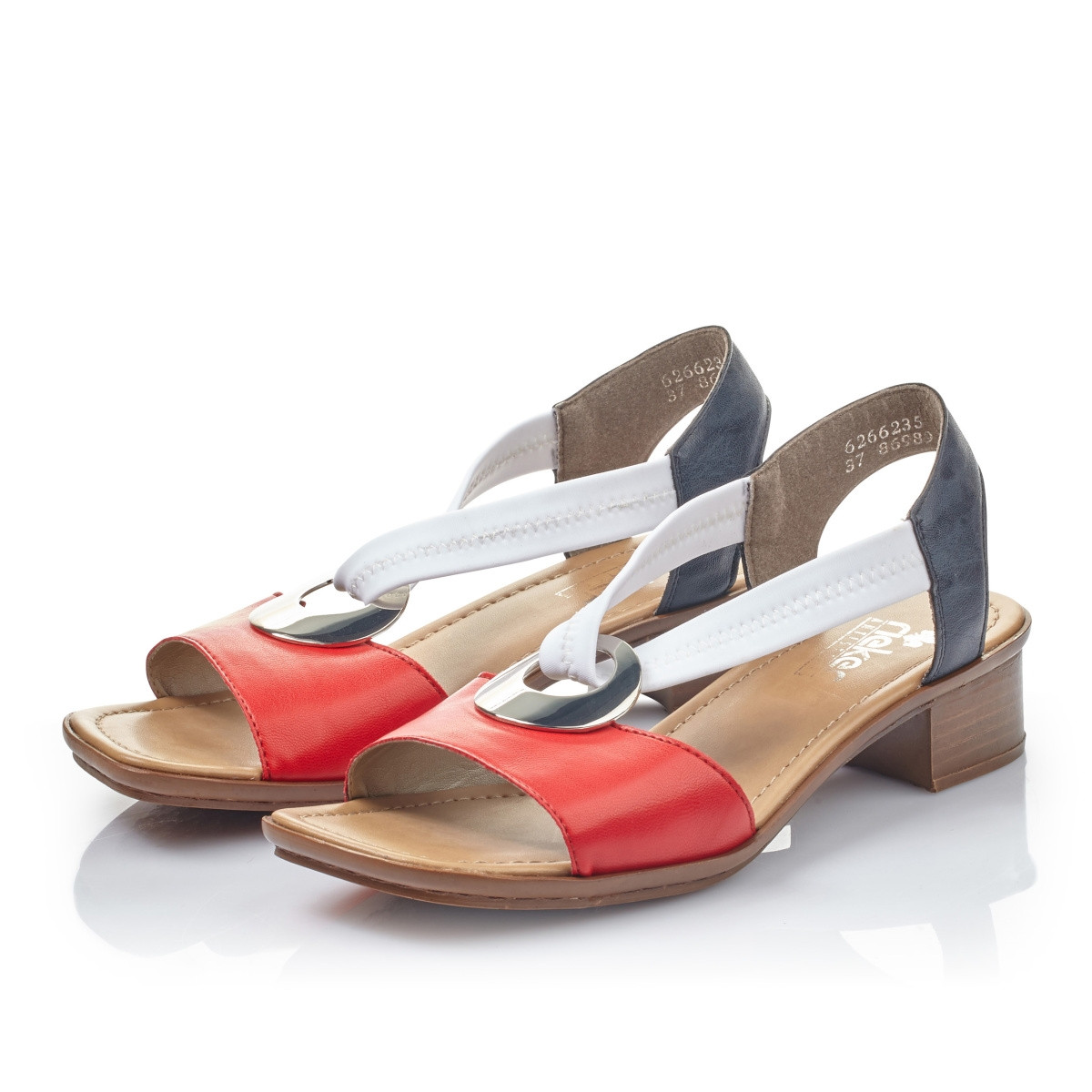 detail Dámské sandály RIEKER 62662-35 červená S4