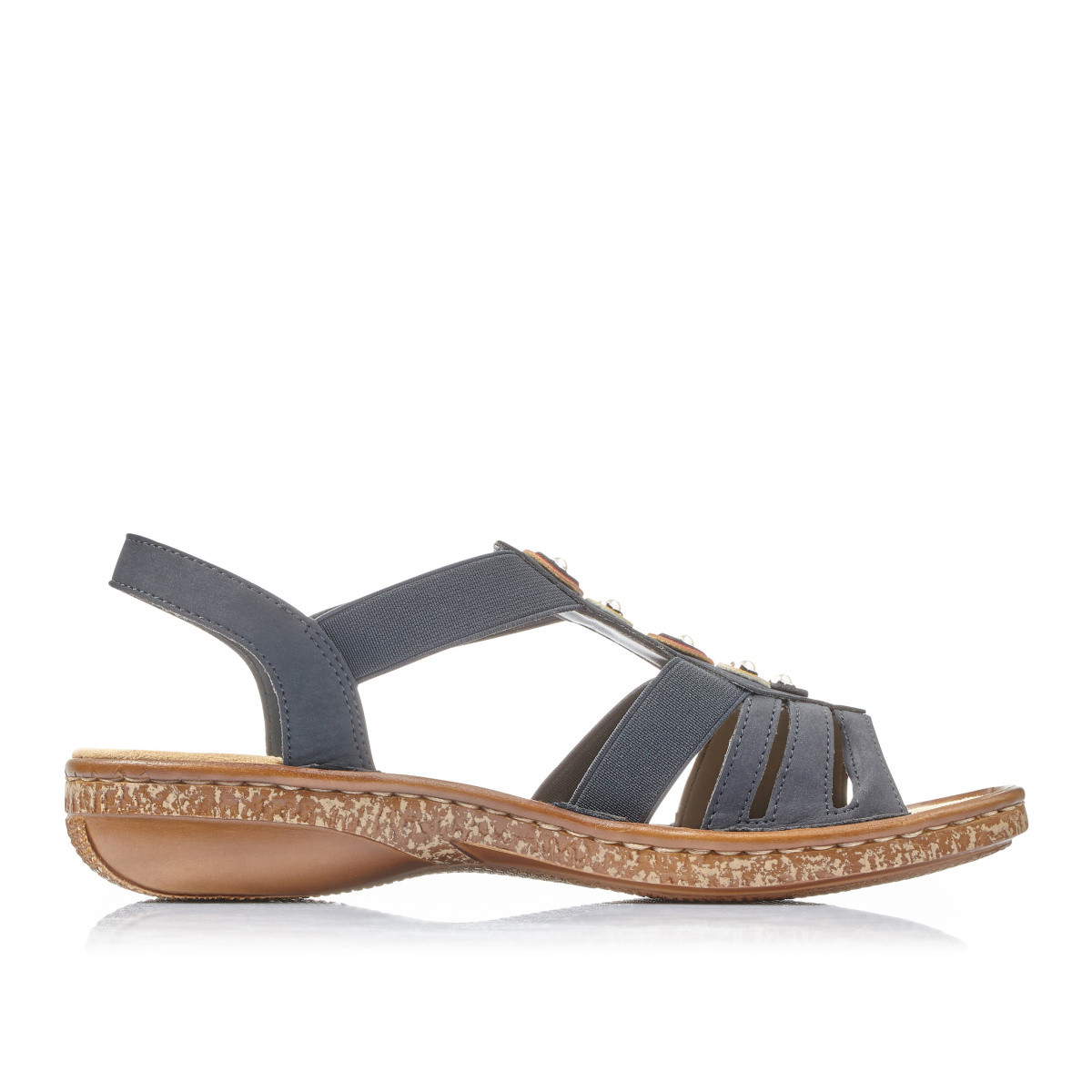 detail Dámské sandály RIEKER RIE-1027361-S1 modrá