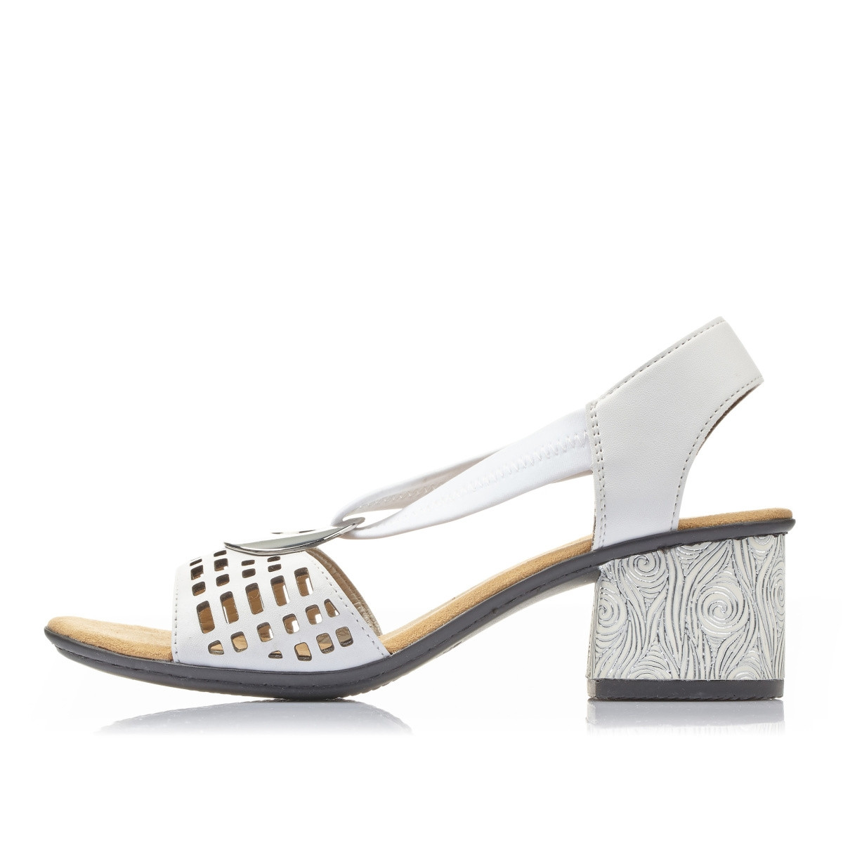 detail Dámské sandály RIEKER RIE-1027382-S2 bílá