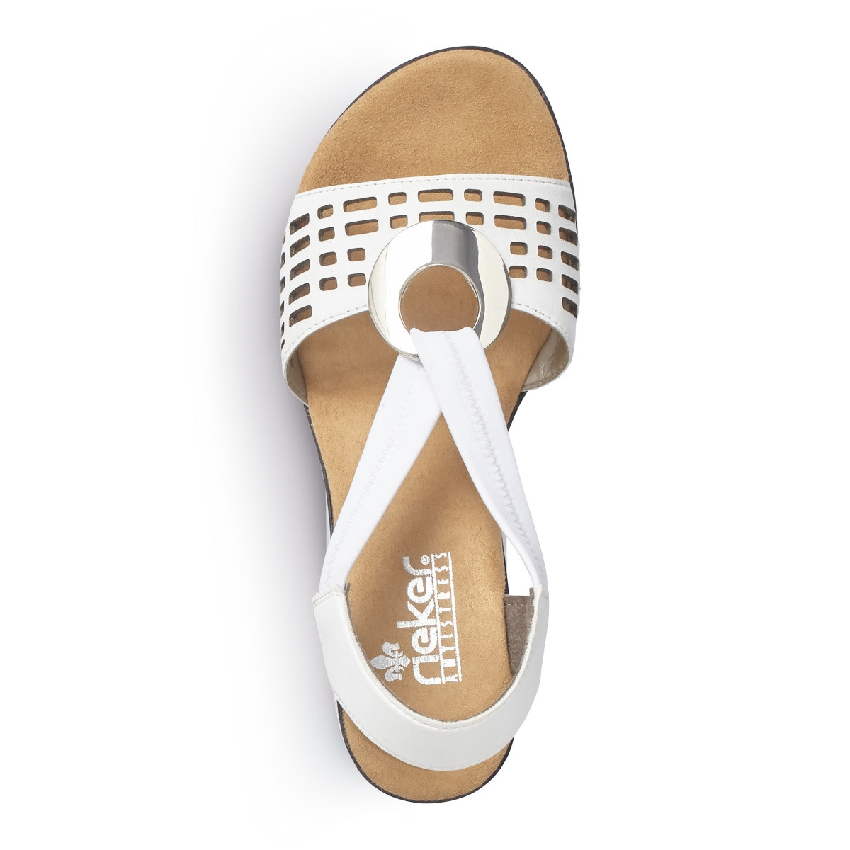 detail Dámské sandály RIEKER RIE-1027382-S2 bílá