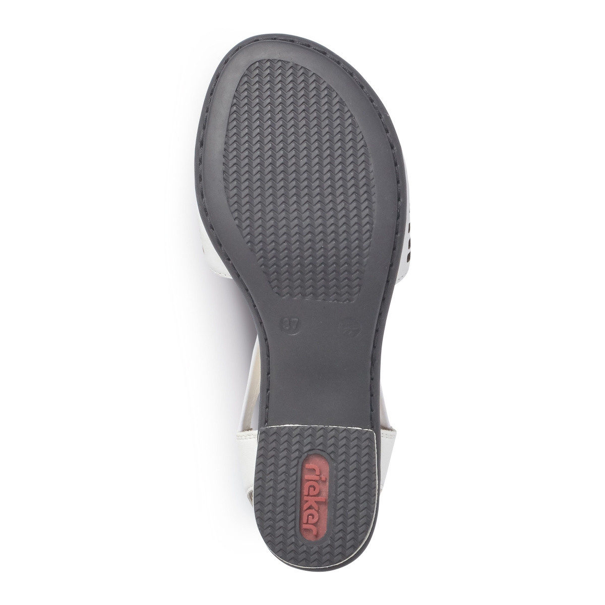 detail Dámské sandály RIEKER RIE-1027382-S2 bílá