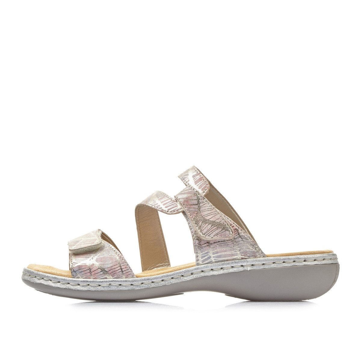 detail Dámské nazouváky RIEKER 65997-90 multicolor S2