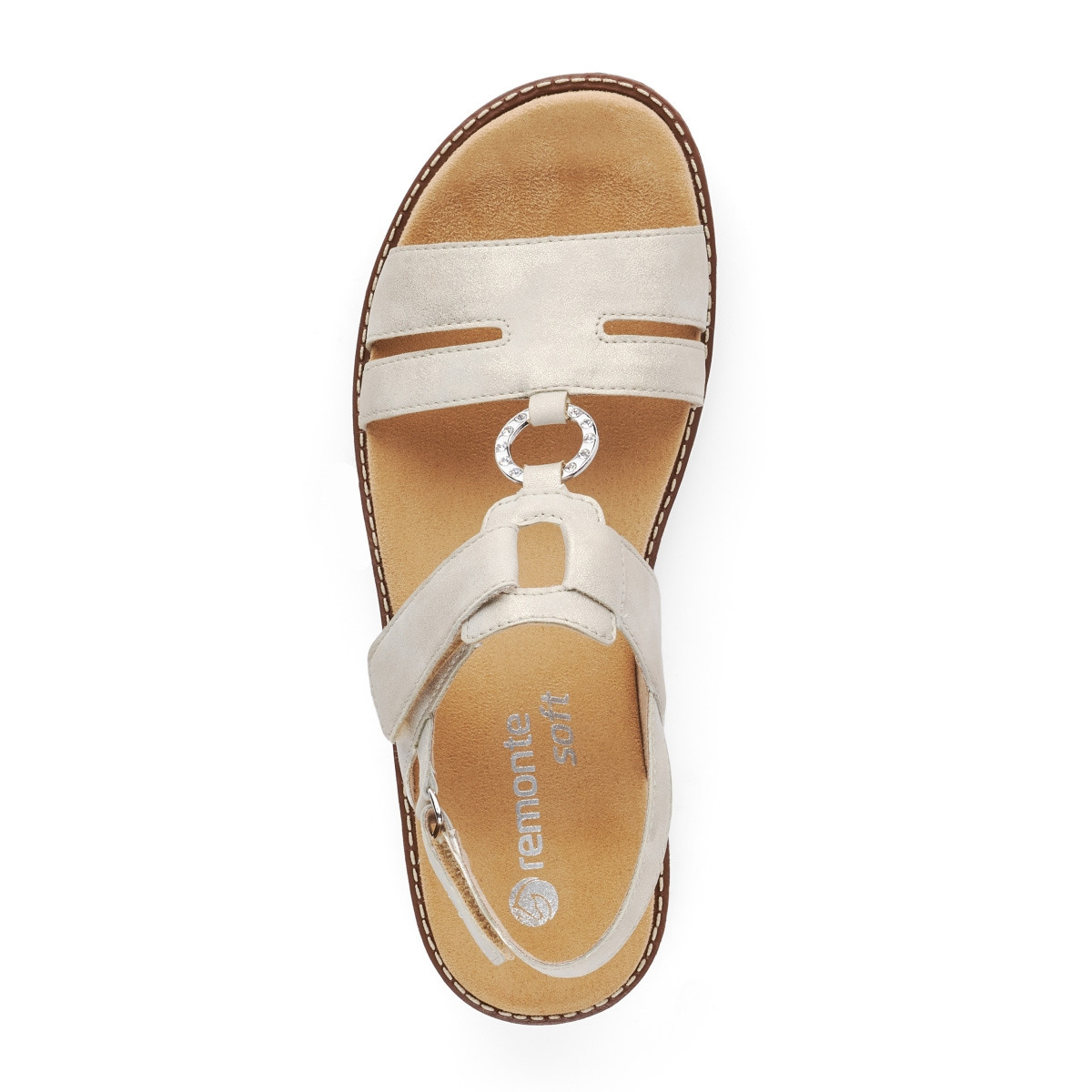 detail Dámské sandály REMONTE D2061-60 BEIGE S0