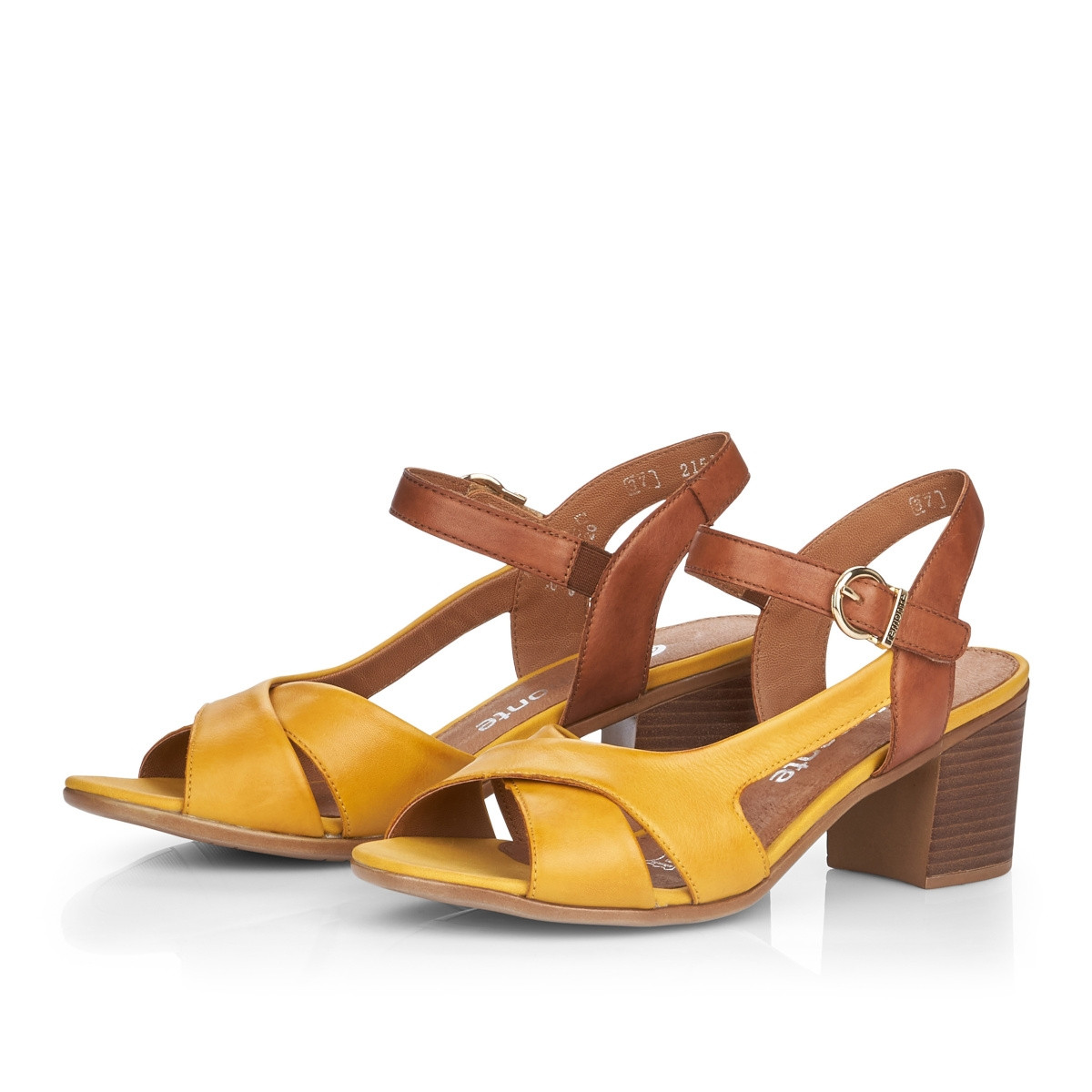 detail Dámske sandále REMONTE D2151-68 GELB KOMBI S0