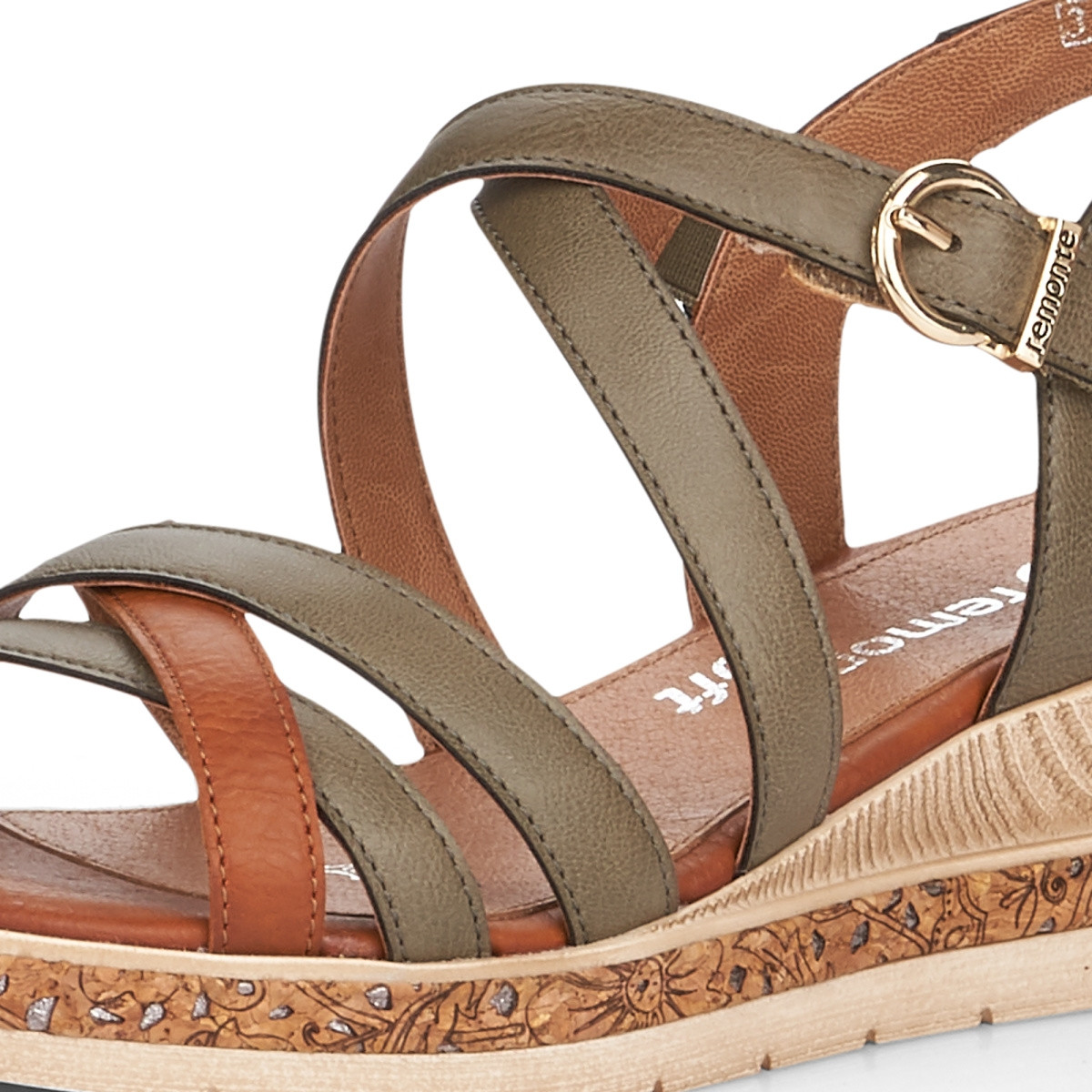 detail Dámské sandály REMONTE RIE-1027434-S1 zelená