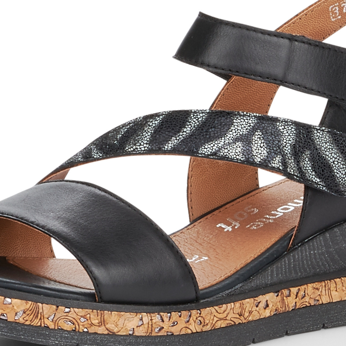 detail Dámské sandály REMONTE RIE-1027441-S1 černá