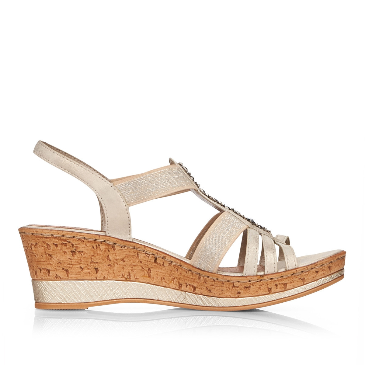 detail Dámské sandály REMONTE D4759-60 BEIGE S0