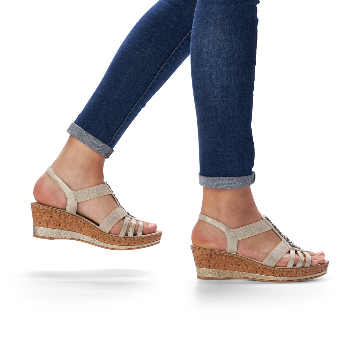 detail Dámské sandály REMONTE D4759-60 BEIGE S0