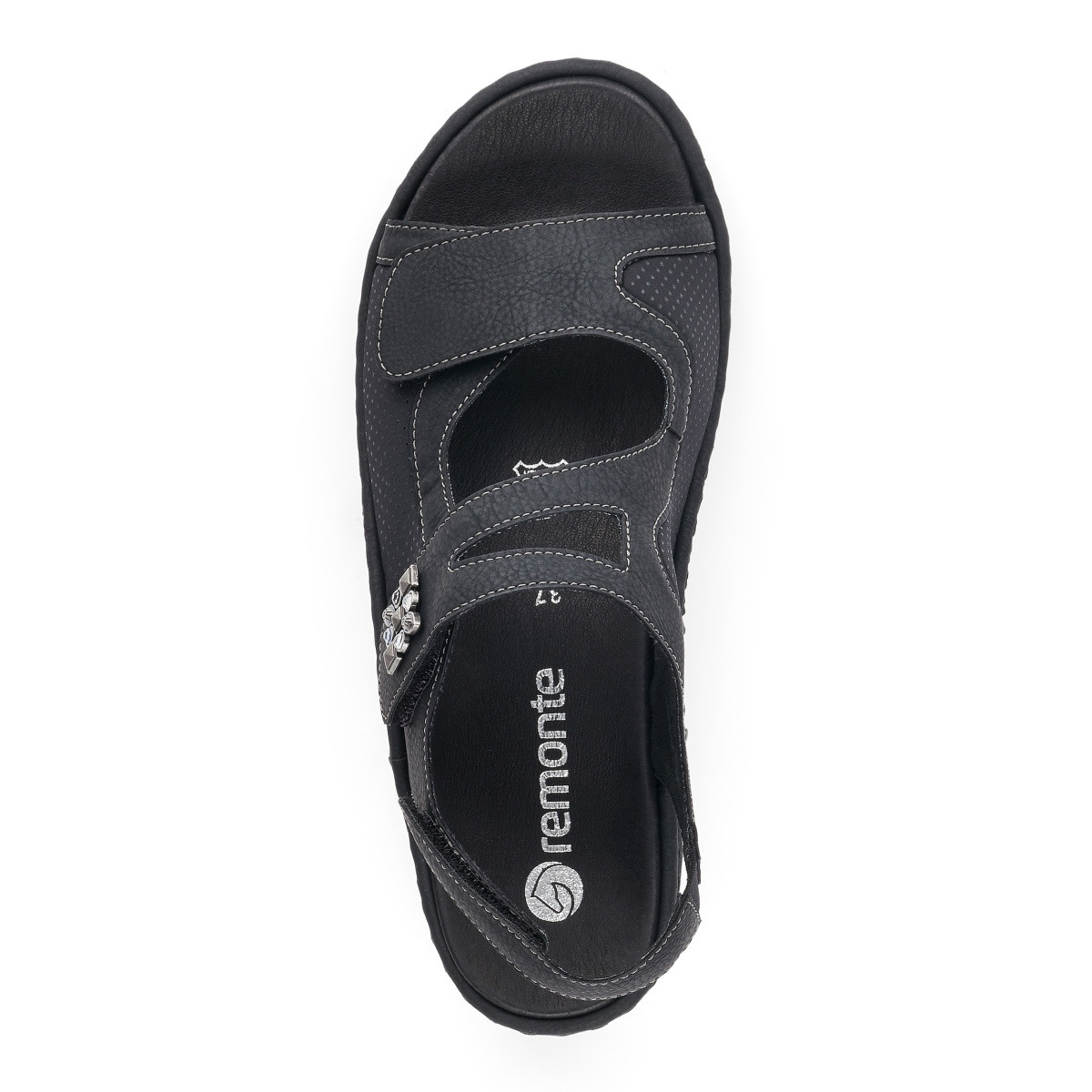 detail Dámské sandály REMONTE D7647-02 černá S1