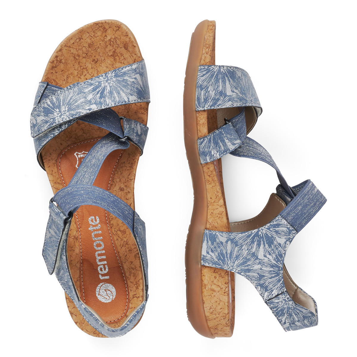 detail Dámske sandále REMONTE R3257-12 BLAU KOMBI S0