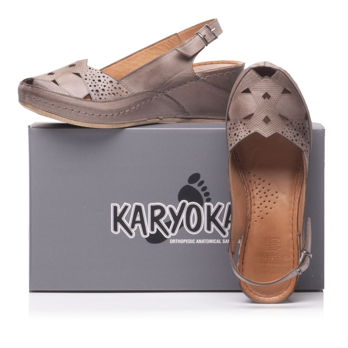 detail Dámské sandály IBERIUS IBE-1027664-S0 hnědá