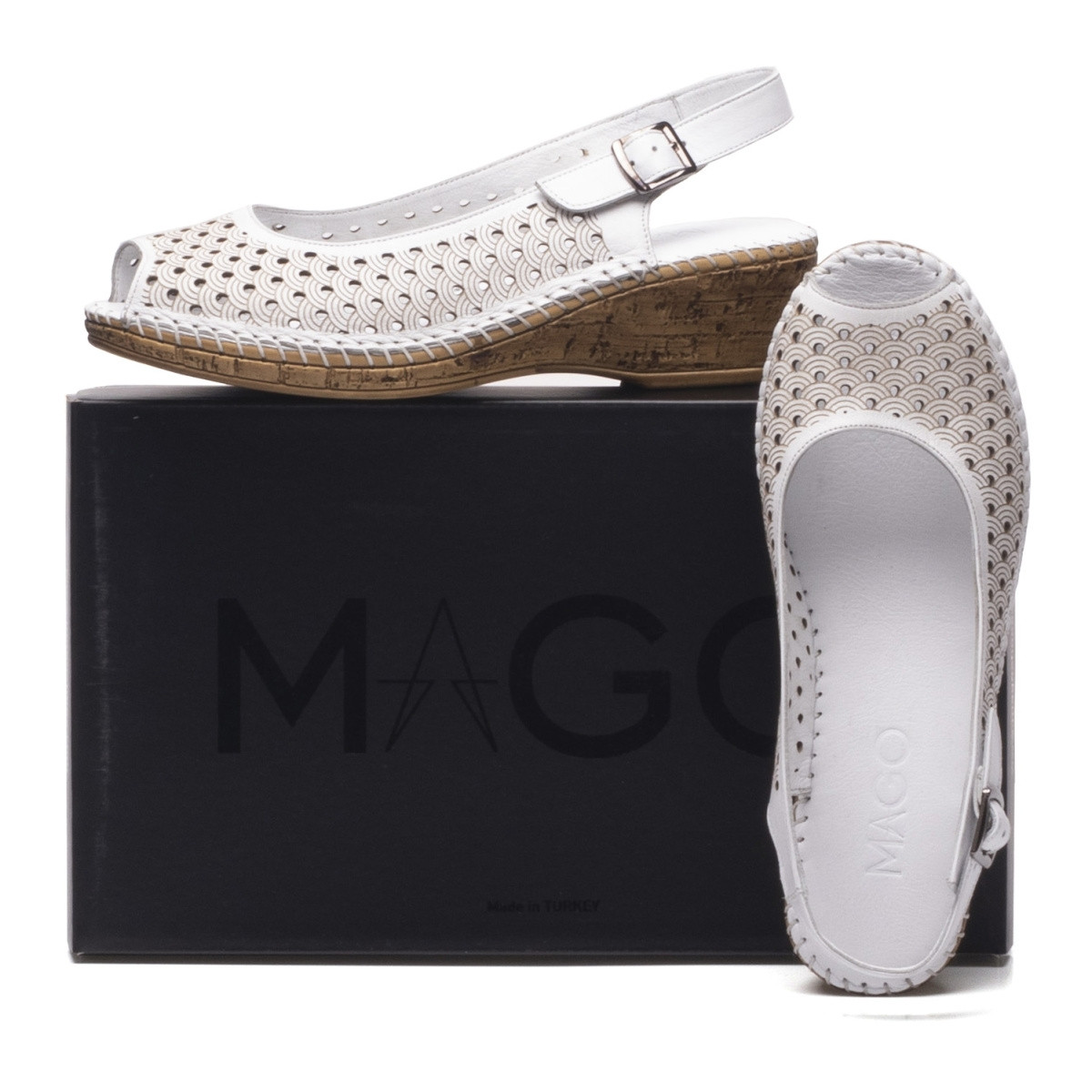 detail Dámské sandály IBERIUS IBE-1027670-S0 bílá