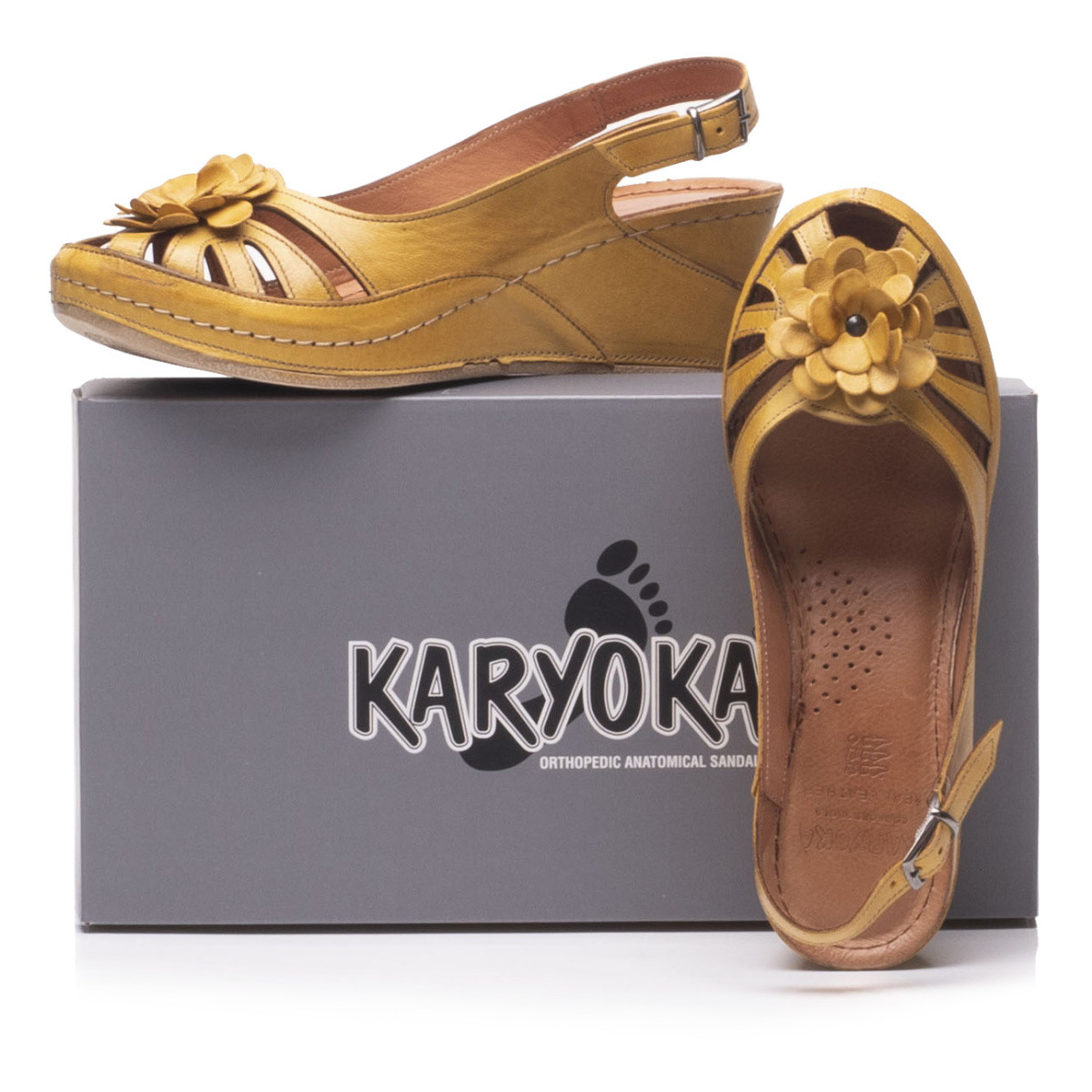 detail Dámské sandály IBERIUS IBE-1027677-S0 žlutá