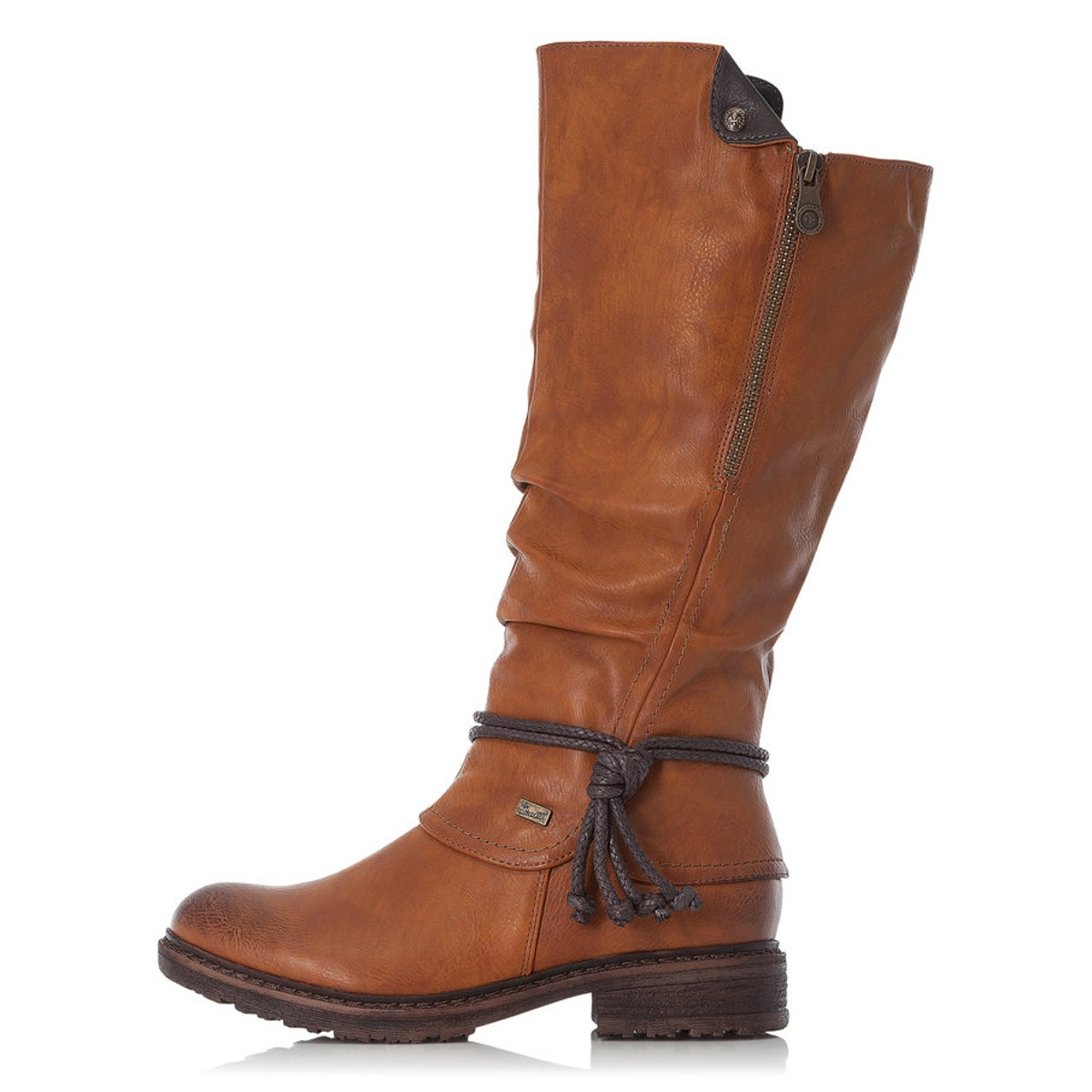 detail Dámské kozačky RIEKER RIE-10300452-W1 hnědá