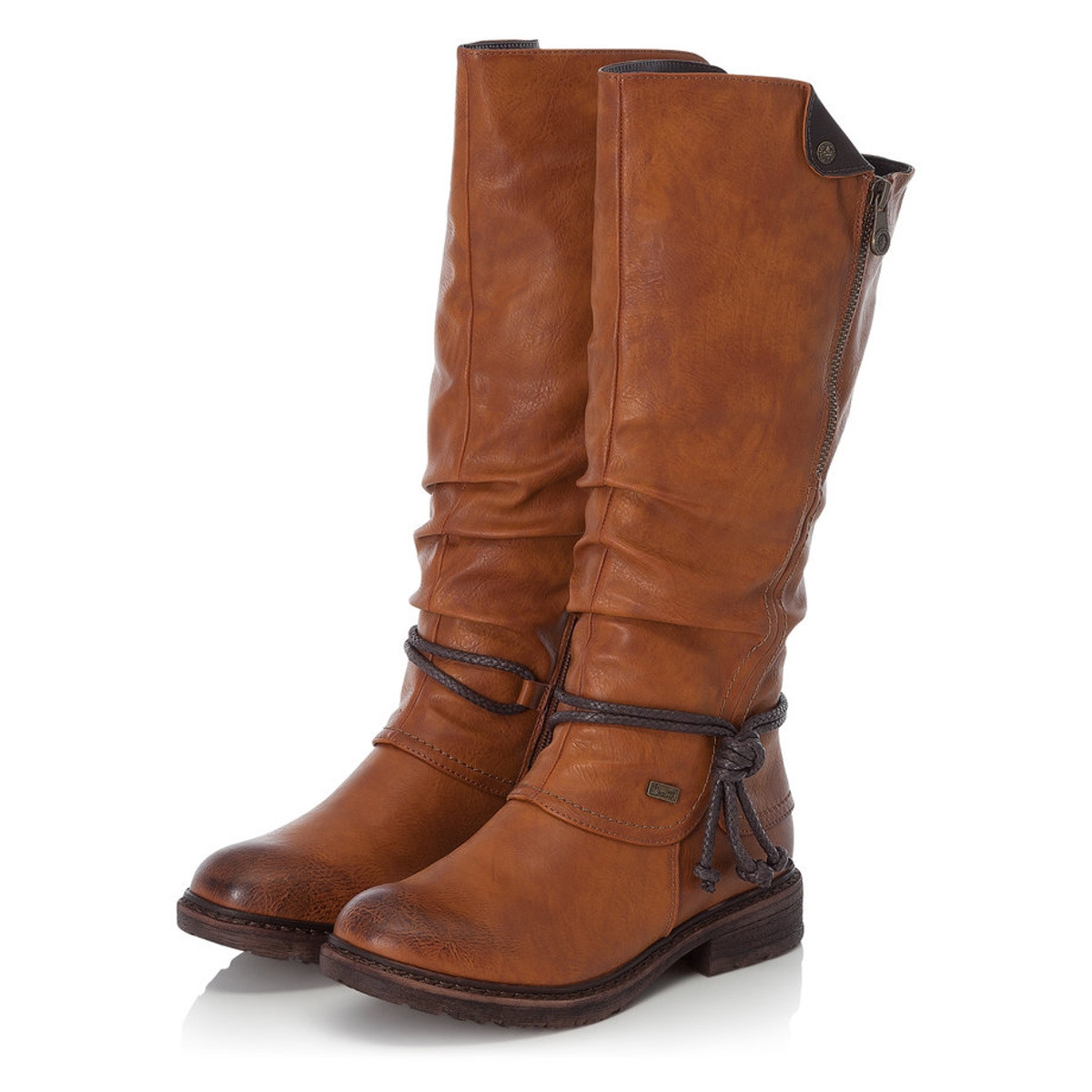 detail Dámské kozačky RIEKER RIE-10300452-W1 hnědá