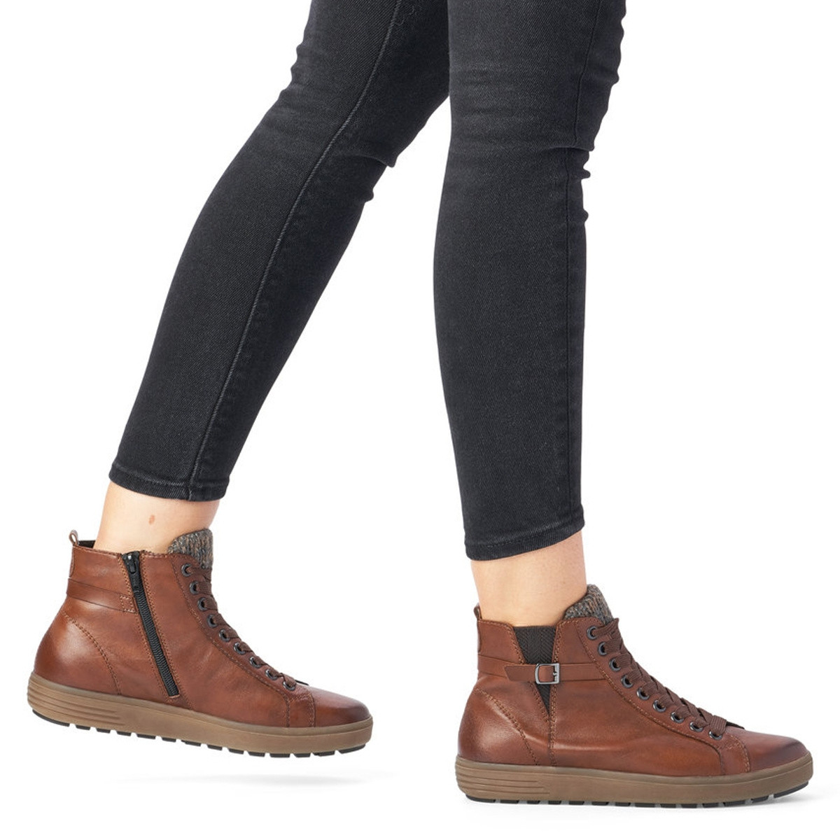 detail Dámská kotníková obuv REMONTE D4474-22 hnědá W1