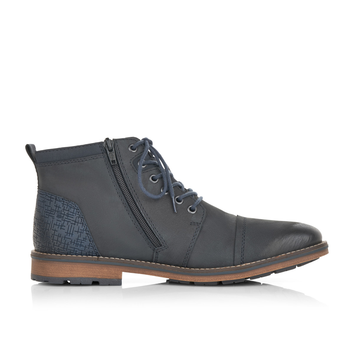 detail Pánska členková obuv RIEKER F5512-14 modrá W0