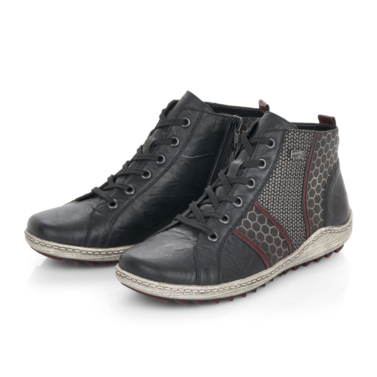 detail Dámská kotníková obuv REMONTE R1476-01 černá W0