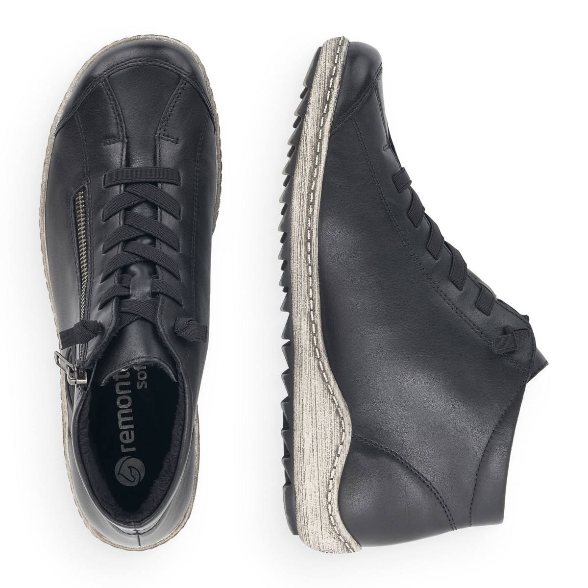 detail Dámska členková obuv REMONTE R1498-01 čierna W4