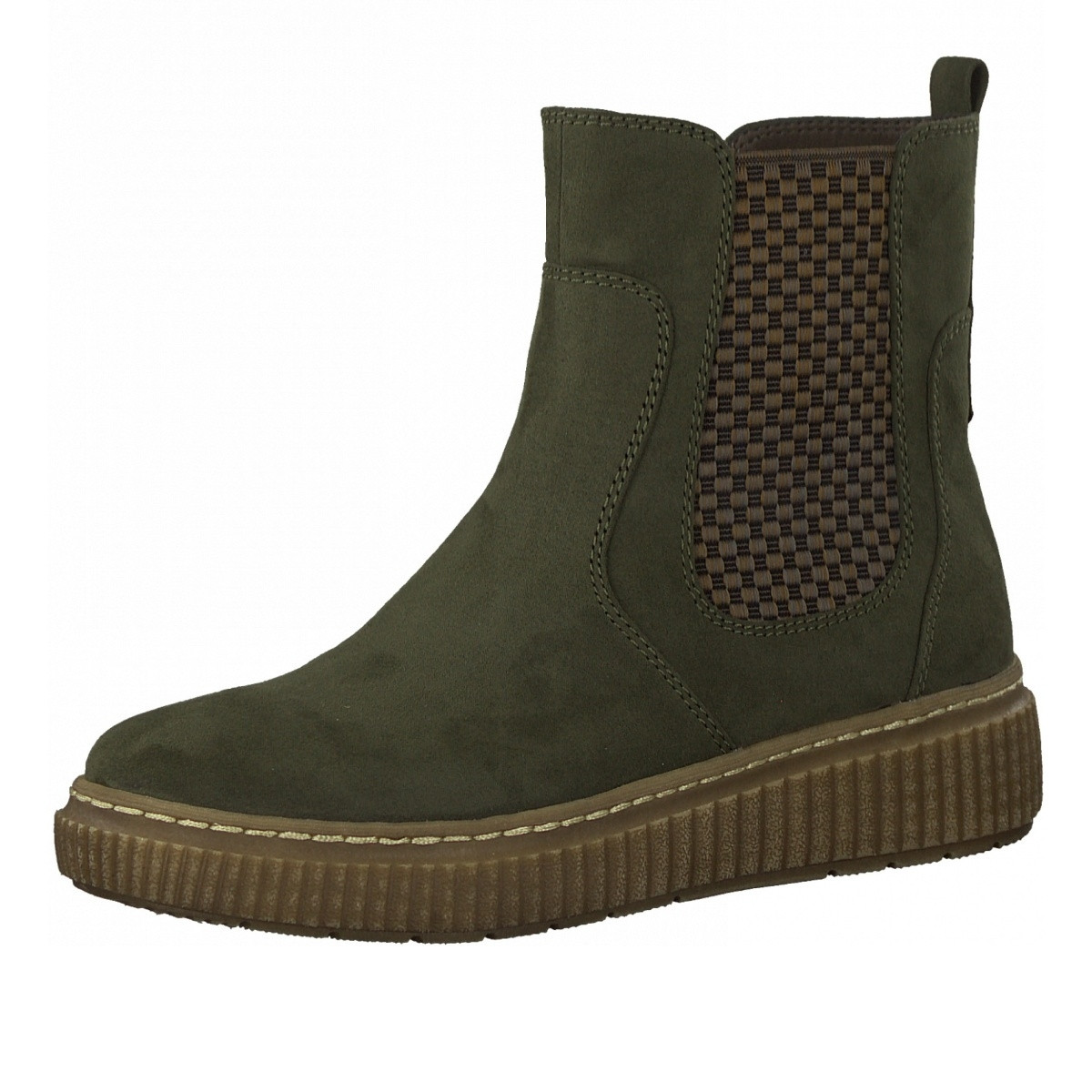 detail Dámská kotníková obuv JANA 25461-27-707 zelená W1