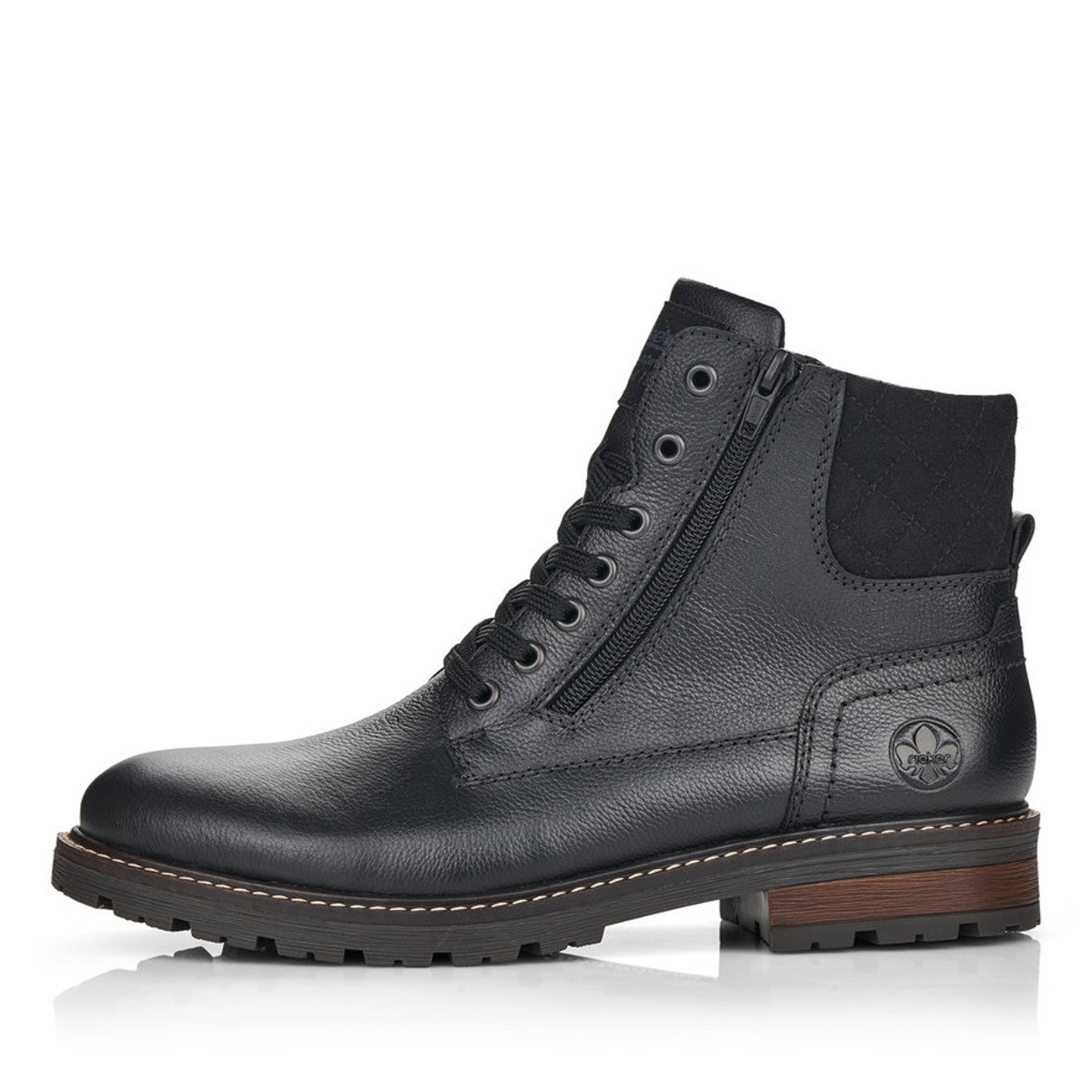 detail Pánská kotníková obuv RIEKER 32044-00 černá W4