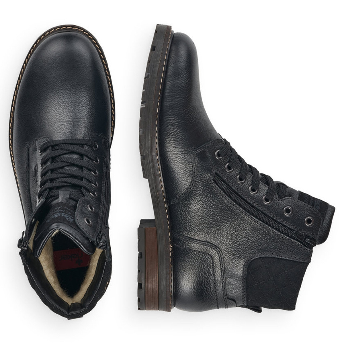 detail Pánská kotníková obuv RIEKER 32044-00 černá W4