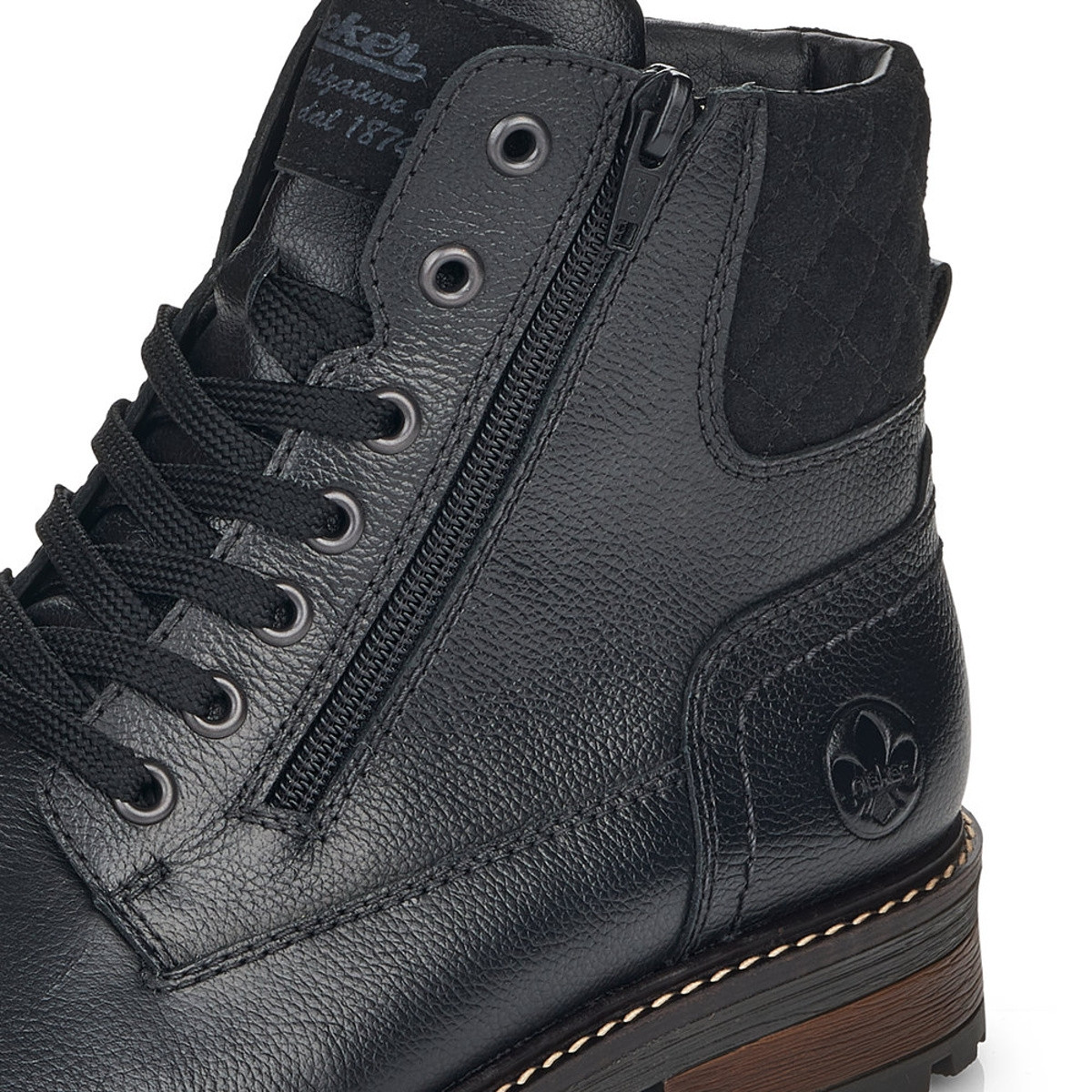 detail Pánská kotníková obuv RIEKER 32044-00 černá W4