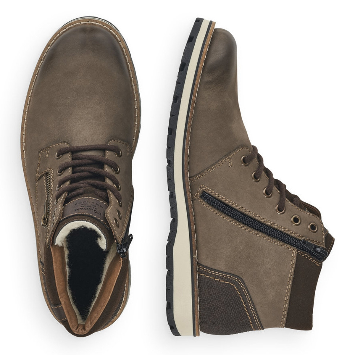 detail Pánská obuv RIEKER RIE-10301455-W1 hnědá