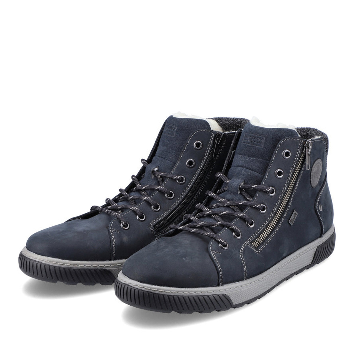 detail Pánská kotníková obuv RIEKER 38920-14 šedá W2