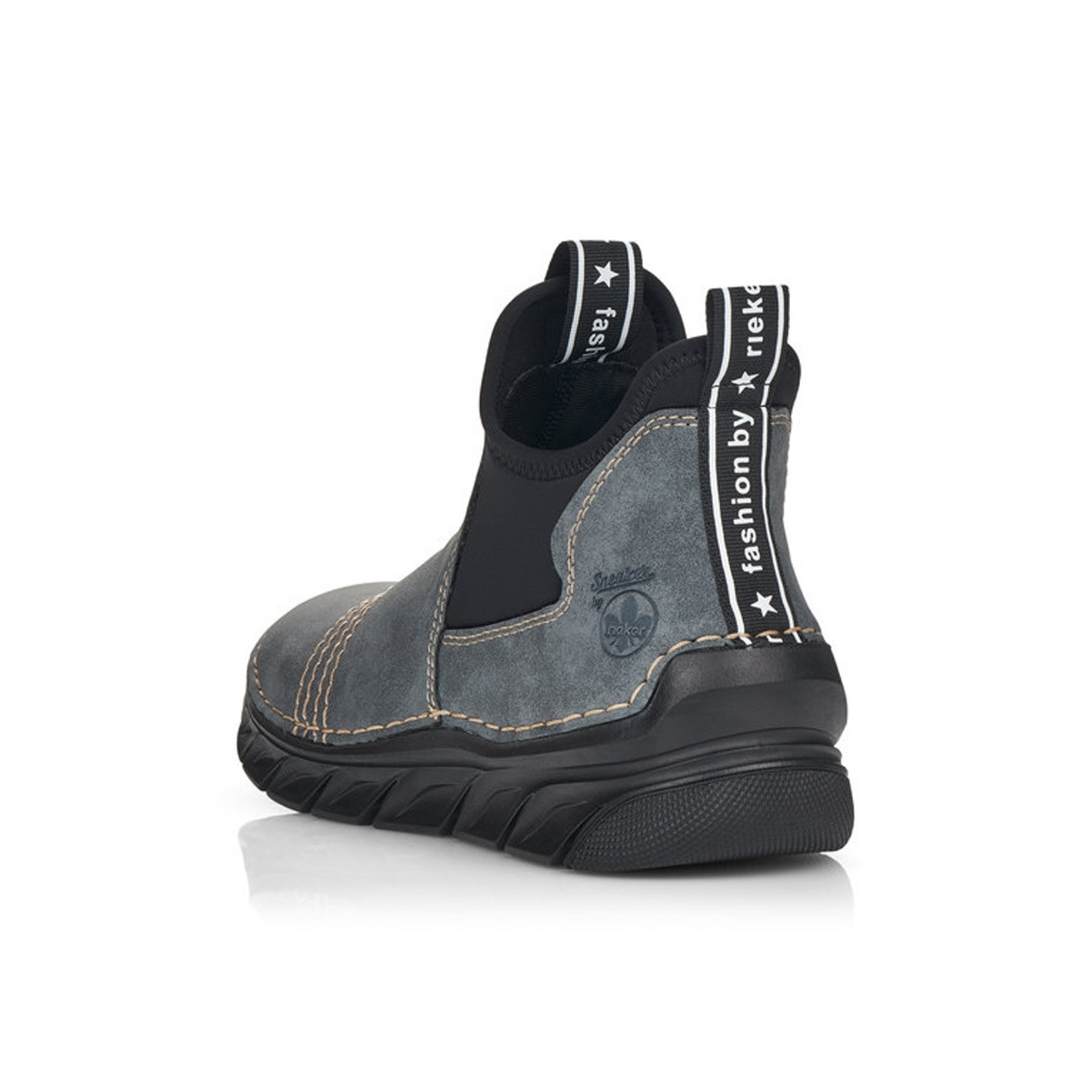 detail Dámska členková obuv RIEKER 75064-14 modrá W3